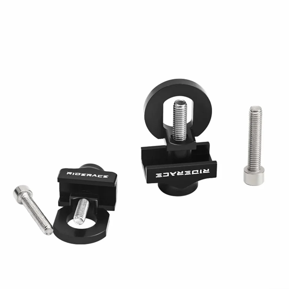 Tensor de cadena de bicicleta de aluminio para riel de engranaje fijo, 10 mm, 20 g, negro