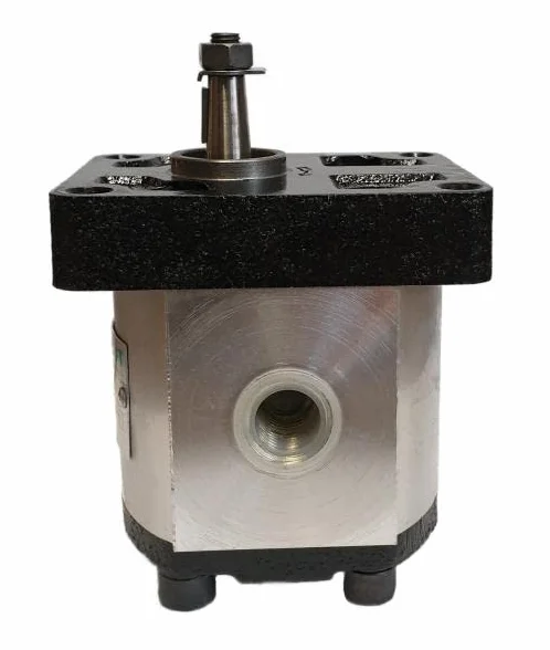 Bomba hidráulica, bomba de engranajes, BG 1, brida europea, conexión roscada, eje 1:8, volumen de deglución de 1 a 7,9 cm³/U, rotación derecha tamaño 7 cc