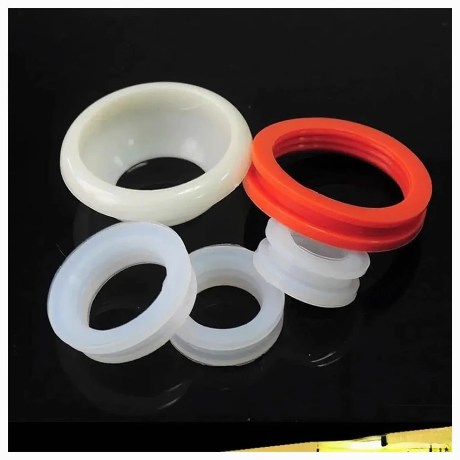 10 Uds. Anillo tórico de Sellado de Gel de sílice de Silicona for Calentador de Agua Solar Tubo de vacío Anillo de Goma de Silicona Junta de Goma de Sellado(ID58mm)