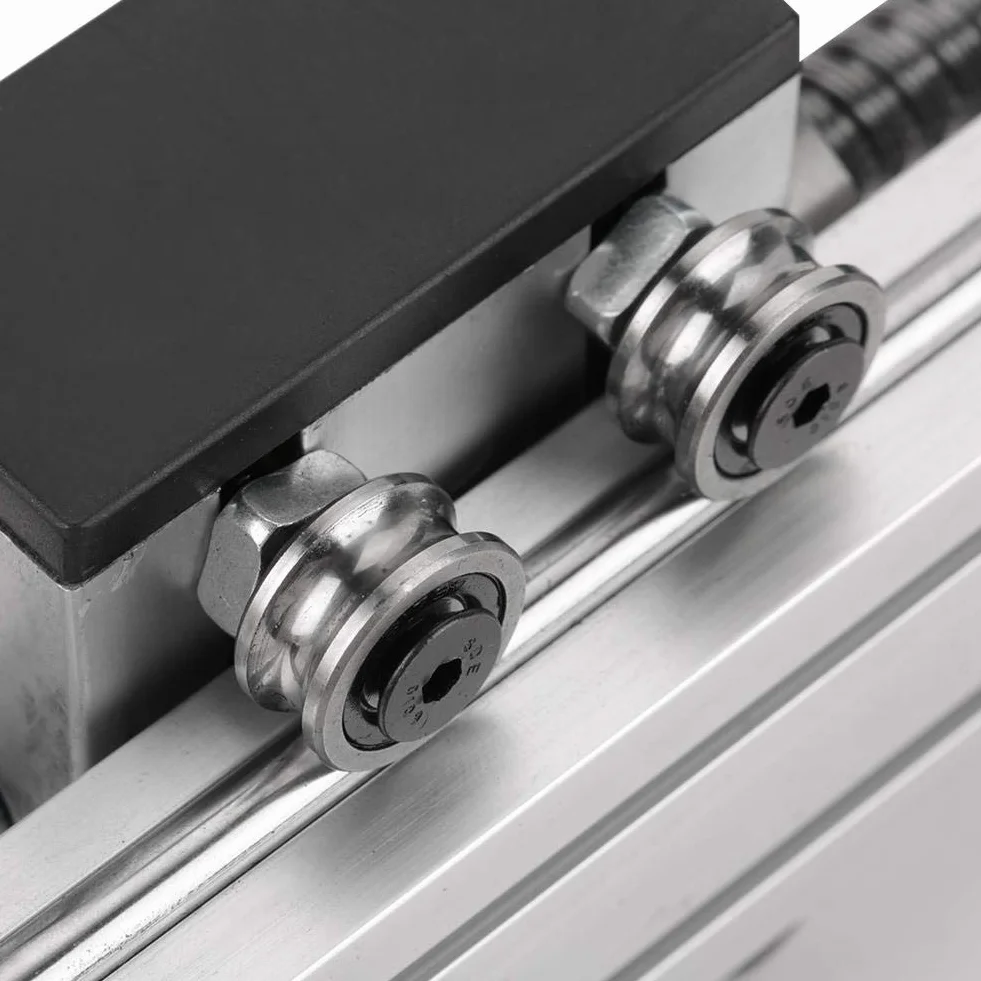 Akozon Tornillo de bola automático CNC Corredera de deslizamiento Actuador de etapa larga Guía de mesa Aluminio 400 mm