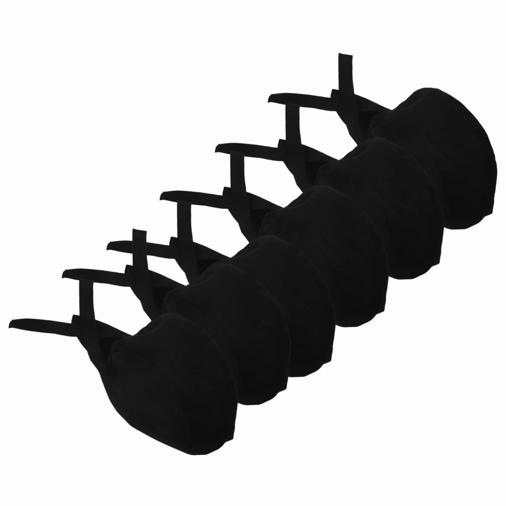 Beavorty Gorros De Chef De Algodón Unisex, Cómodo y Ligero, 6 Unidades, Color Negro, para Restaurantes, Panaderías y Barbacoas, Diseño Clásico y Duradero