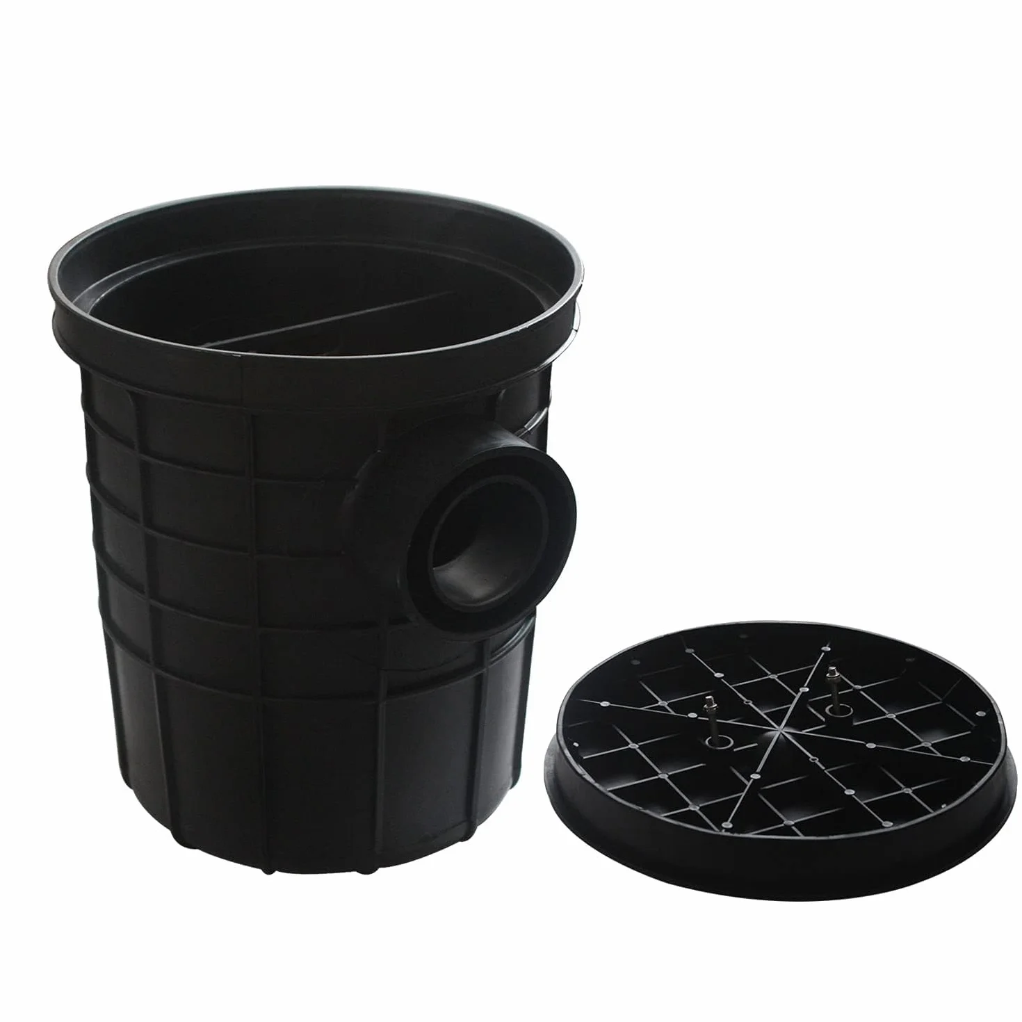 Trampa grasa subterraneo HDPE separador de grasas cocina fregadero para restaurantes o gastronomía (ID315mm - Salida OD110mm)