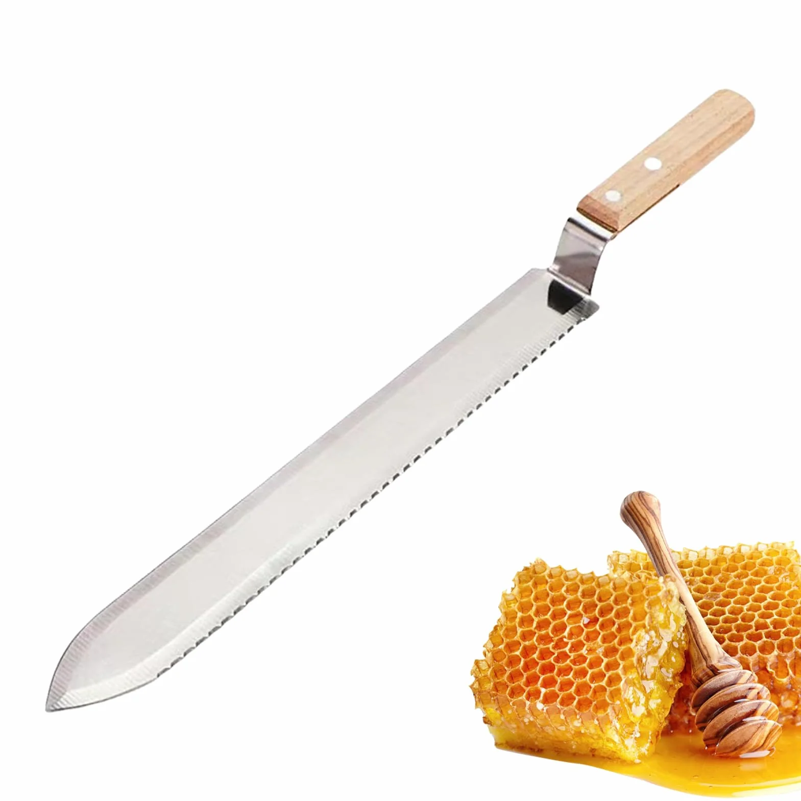 Cuchillo Desopecular - Cofre Para Ofender La Miel | Cuchillo De Alcantarillado De Acero Inoxidable Suave, Cuchillo De Panal, Herramienta Para Cosechar Y Extracción De Miel