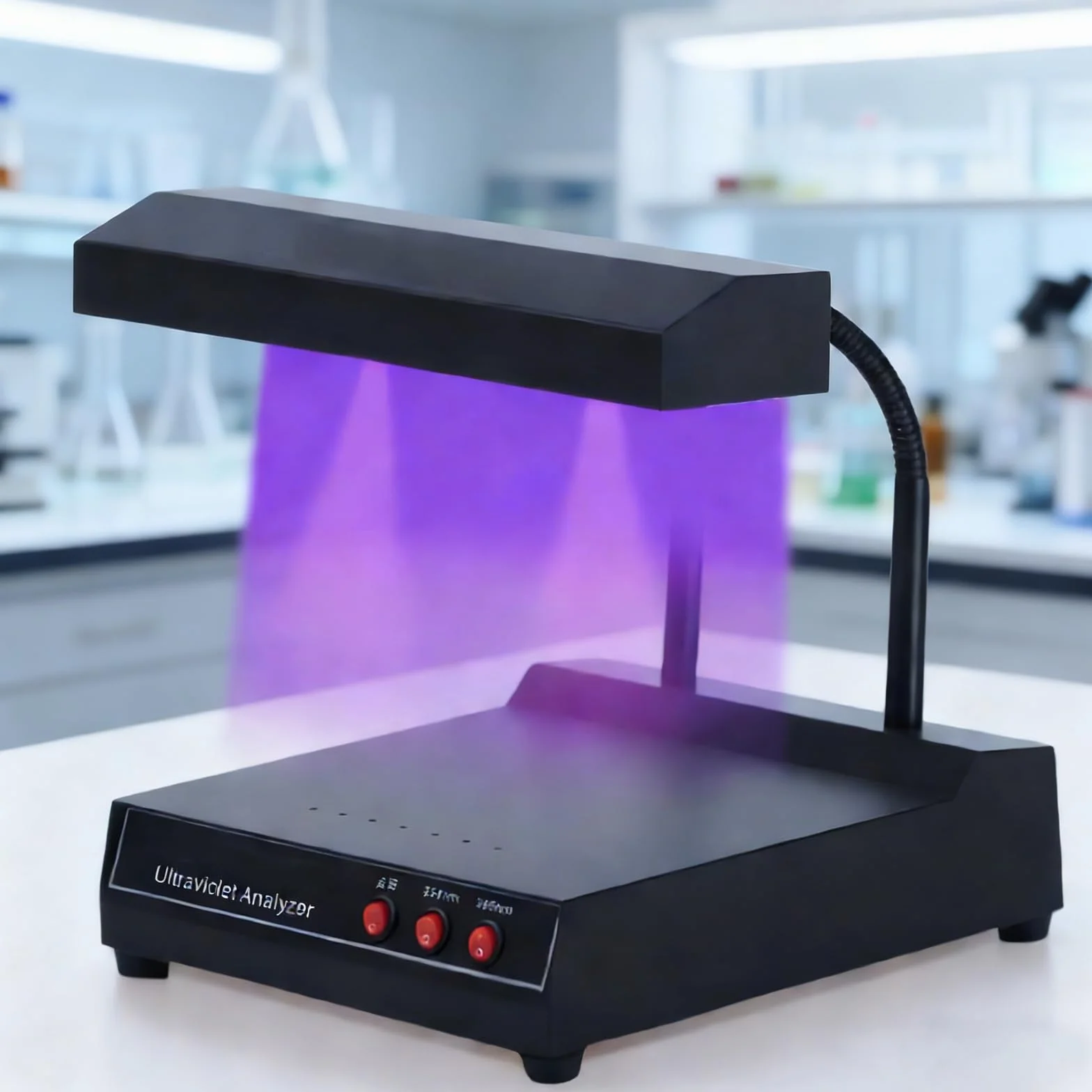 Analizador Ultravioleta, Lámparas UV De 254 Nm/365 Nm, Con Luces De Matriz De Puntos, Tubos UV De Vidrio De Cuarzo Y Filtros, Para Investigación Científica, Industria Textil E Industria Química