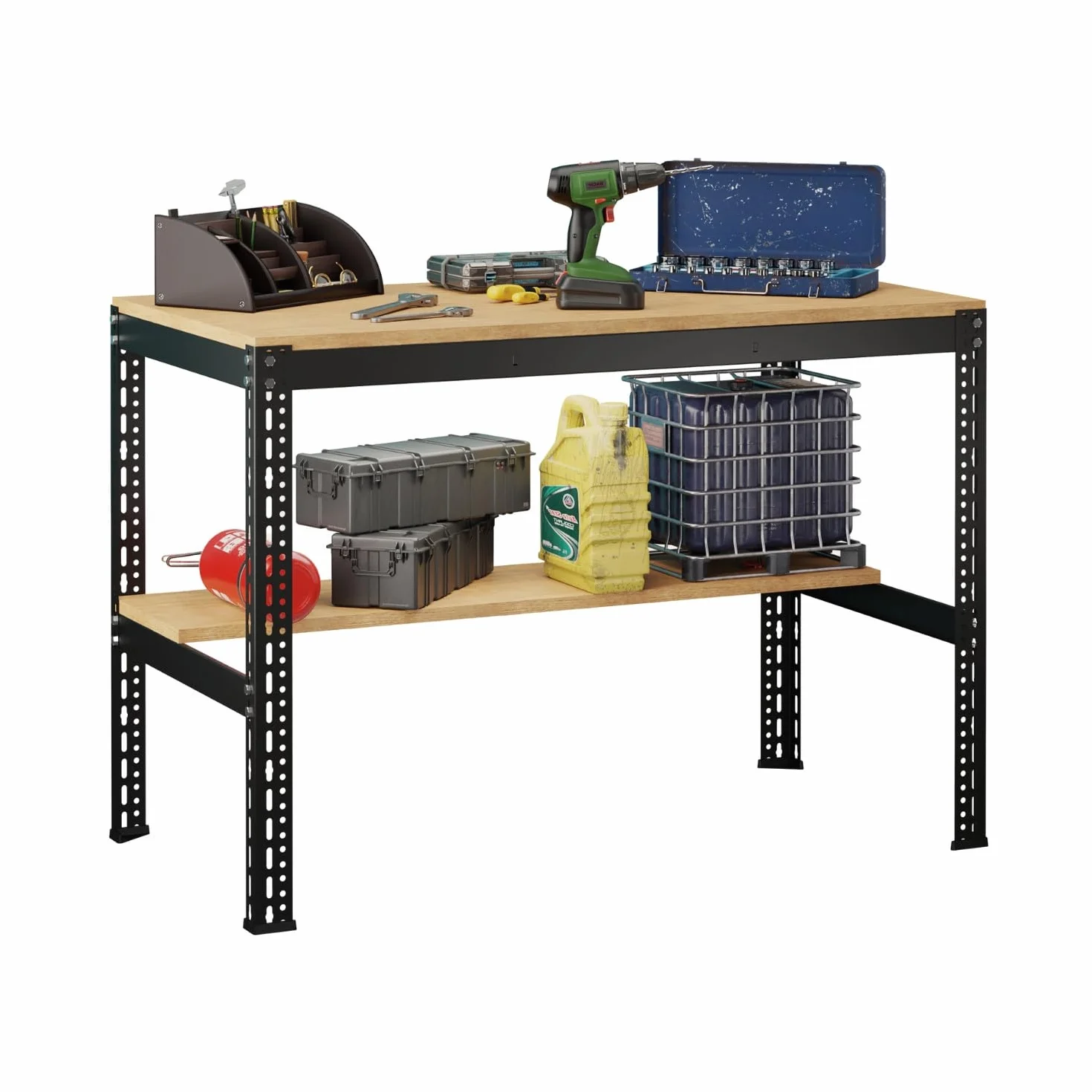 Banco de Trabajo WorkForge 7H SEVEN HOUSE 117x60x81cm con 2 Niveles