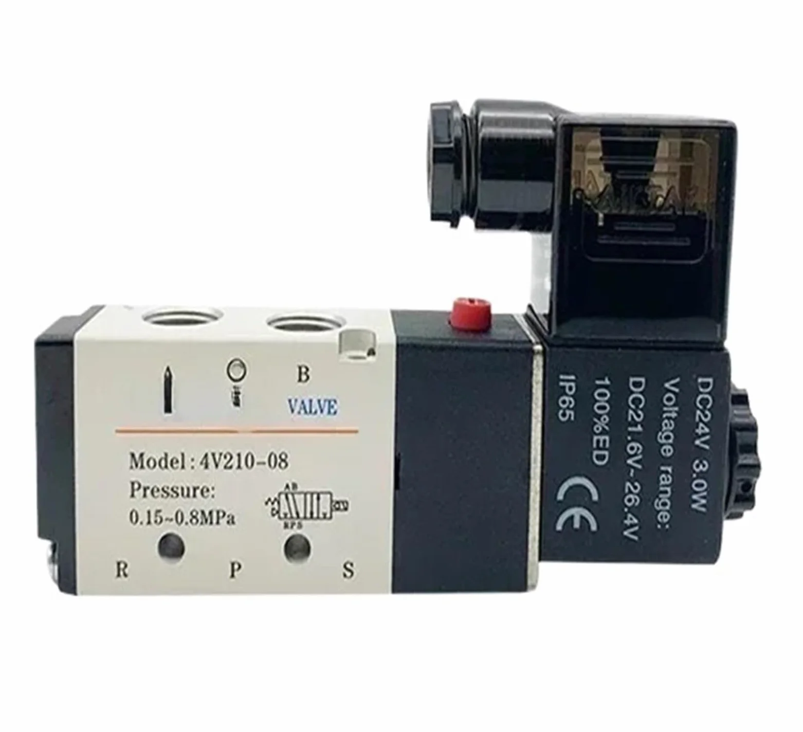 Electroválvula 4V210-08, válvula direccional neumática de cinco vías y dos posiciones