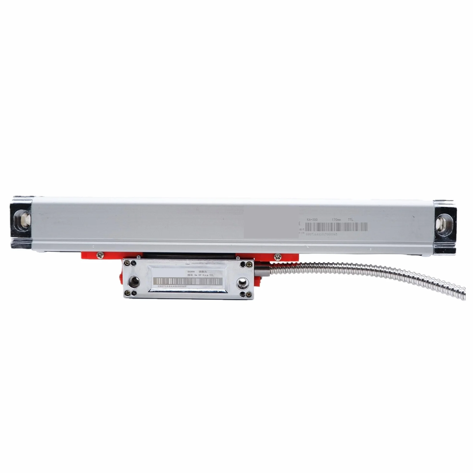 Kit de codificador Lineal, Sensor de e de Vidrio Lineal 0,005 mm TTL 520 mm-1020 mm Regla codificadora óptica de Desplazamiento Lineal para fresadora(KA300-870mm)