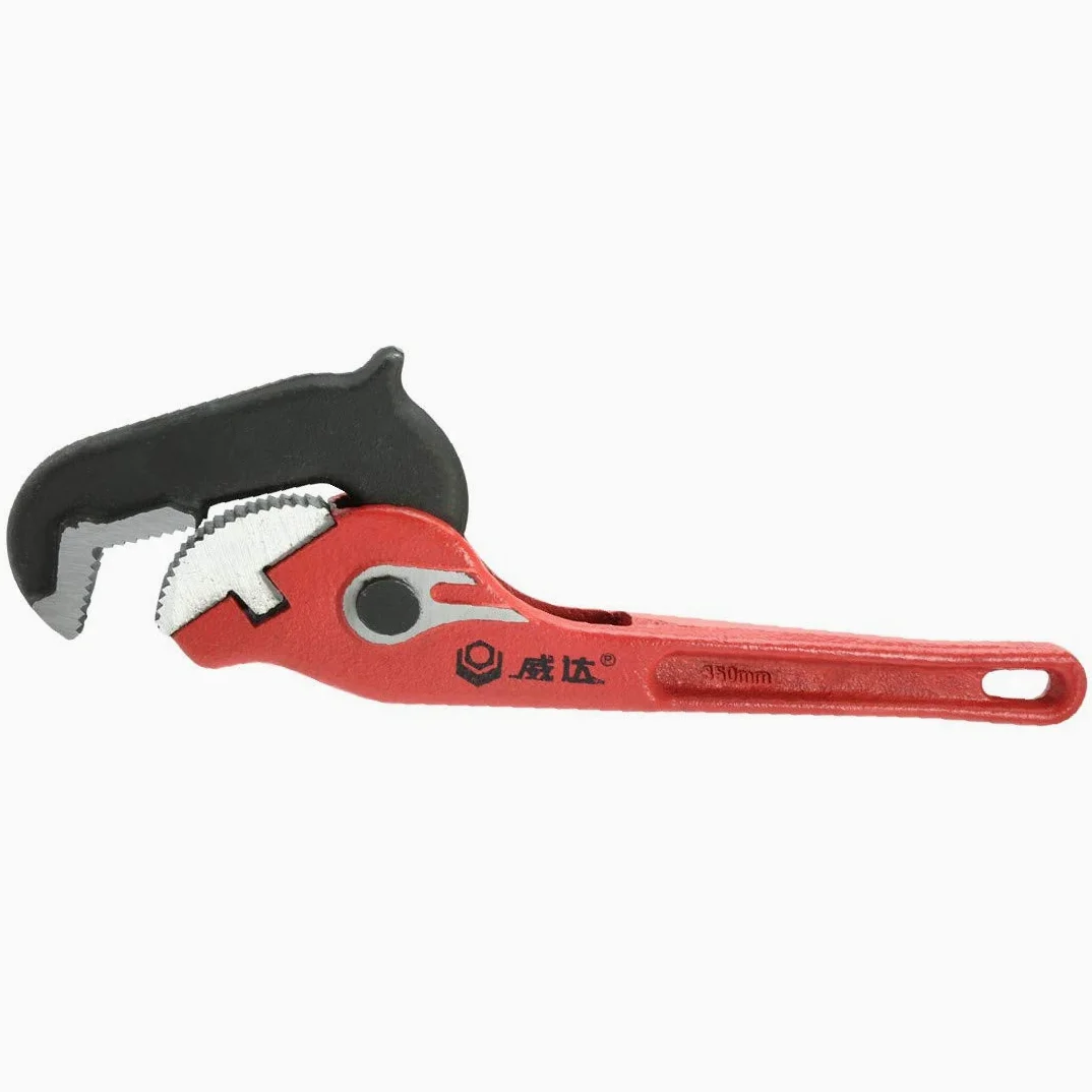 New Lon0167 14' Chrome Destacados Alum Steel Hook eficacia confiable Jaw Llave de tubo de agarre rápido Rojo(id:5ad 8e 0b 485)