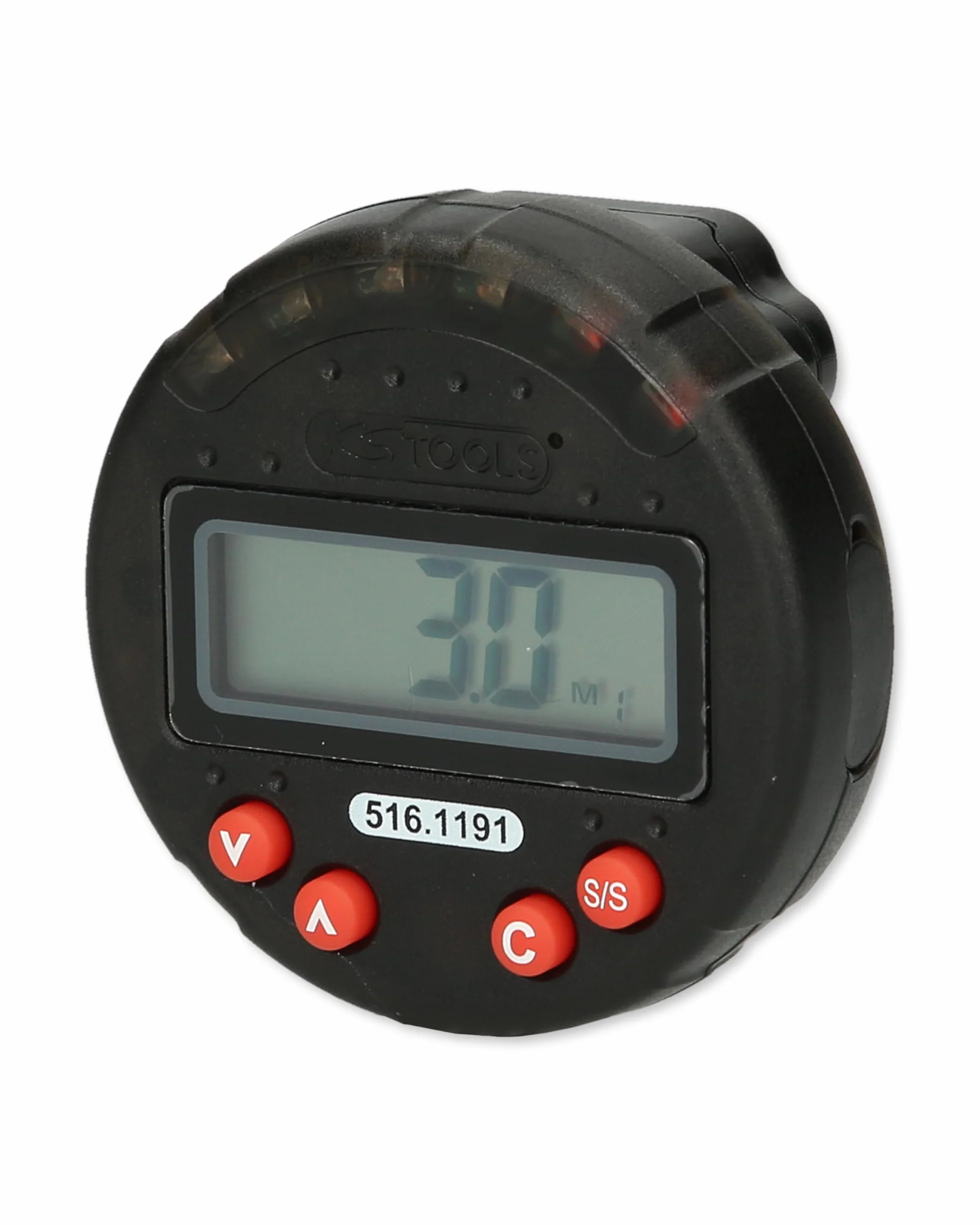 KS Tools 516.1191 Indicador digital de ángulo de giro con imán, Ø 55,0 mm