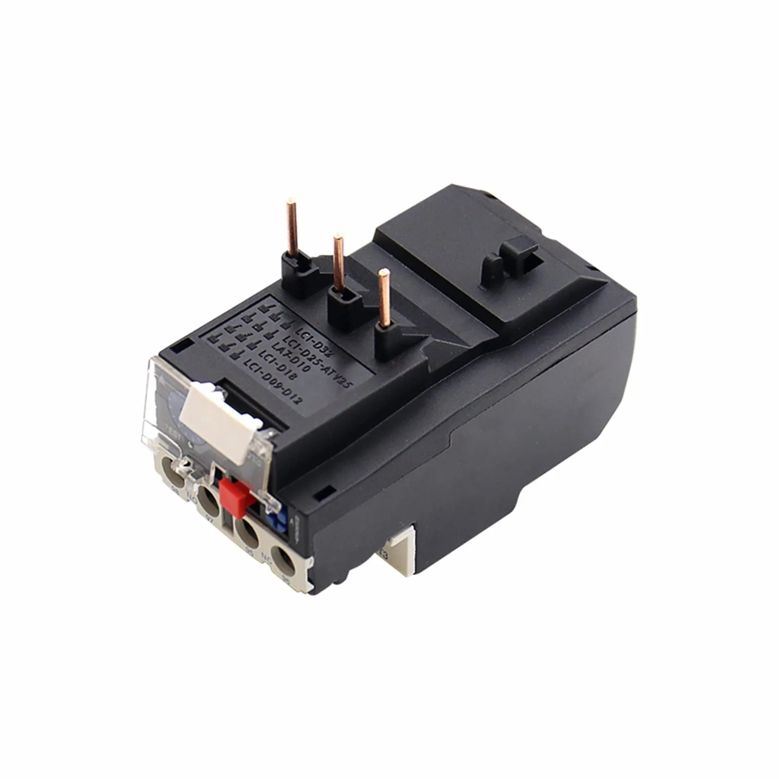 Relé JR28-25 Relé de sobrecarga térmica LR2D13 Relé térmico ajustable Relés eléctricos 1.6A 2.5A 4A 6A 8A 10A 13A 18A 25A (tamaño: 7A-10A) Relé de repuesto (Size : 17A-25A)