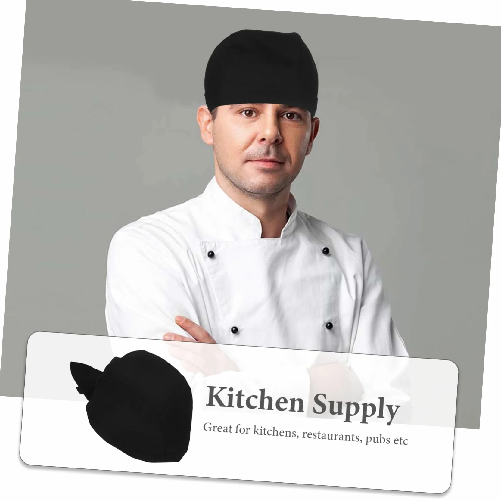 iplusmile 6 Gorros de Chef Unisex para Cocina y Restaurante, Sombreros de Cocina de Catering con Lazos, Algodón Transpirable, Resistentes al Aceite Desgaste, Estilo Clásico y Creativo