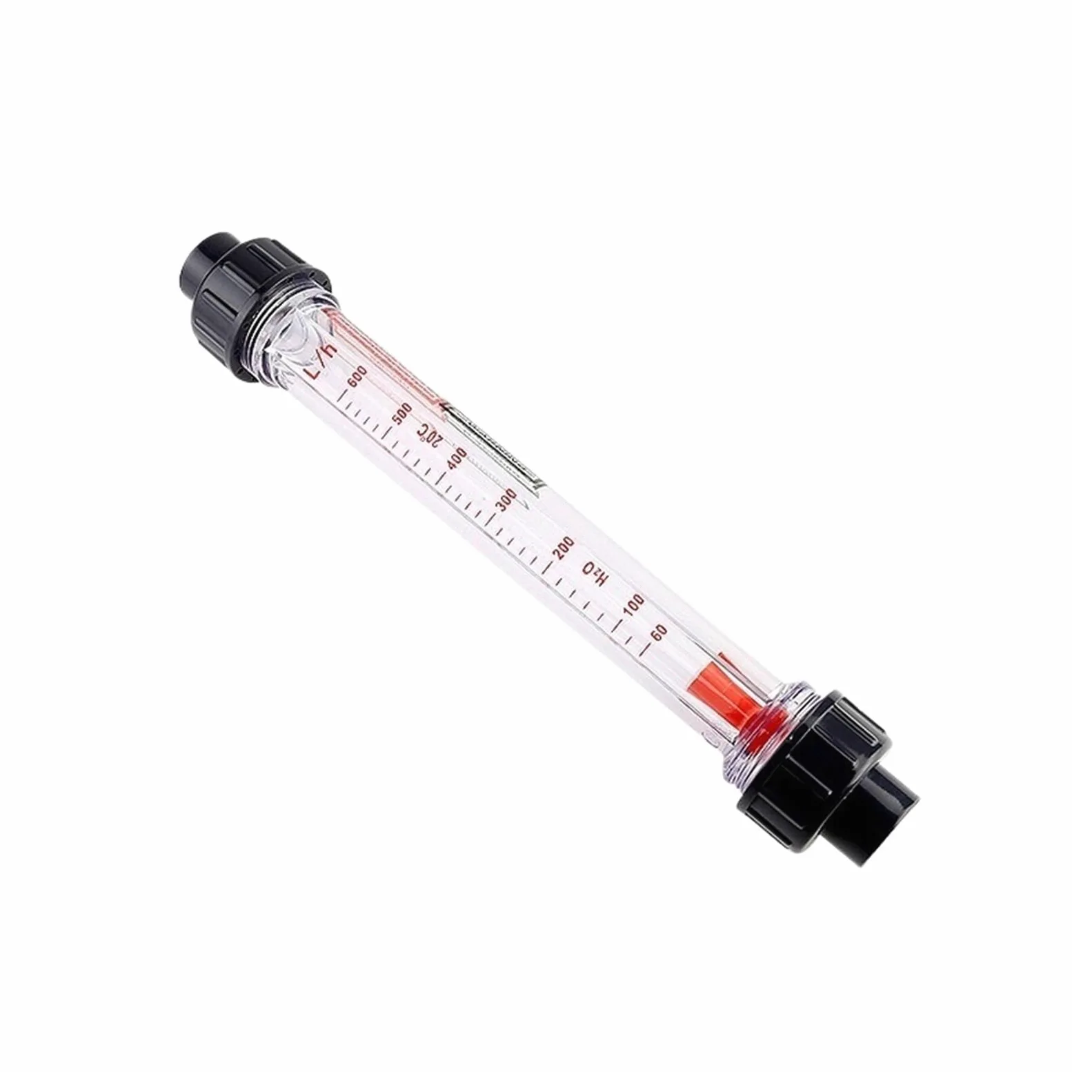 Medidor de flujo de tubo de plástico, rotámetro for tratamiento de agua, medidor de flujo de tubería for líquido, rotámetro 100~1000L/H (m3/h)