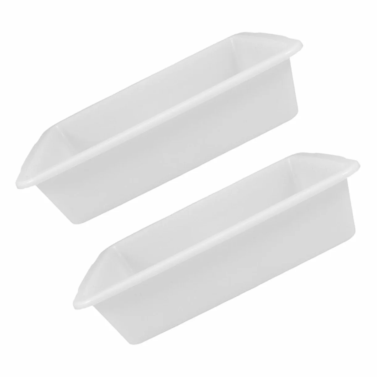 POPETPOP Bandeja Resistente a Ácidos y Álcalis 24x17x6.5 cm Plástico Blanco Anti Fugas Laboratorio