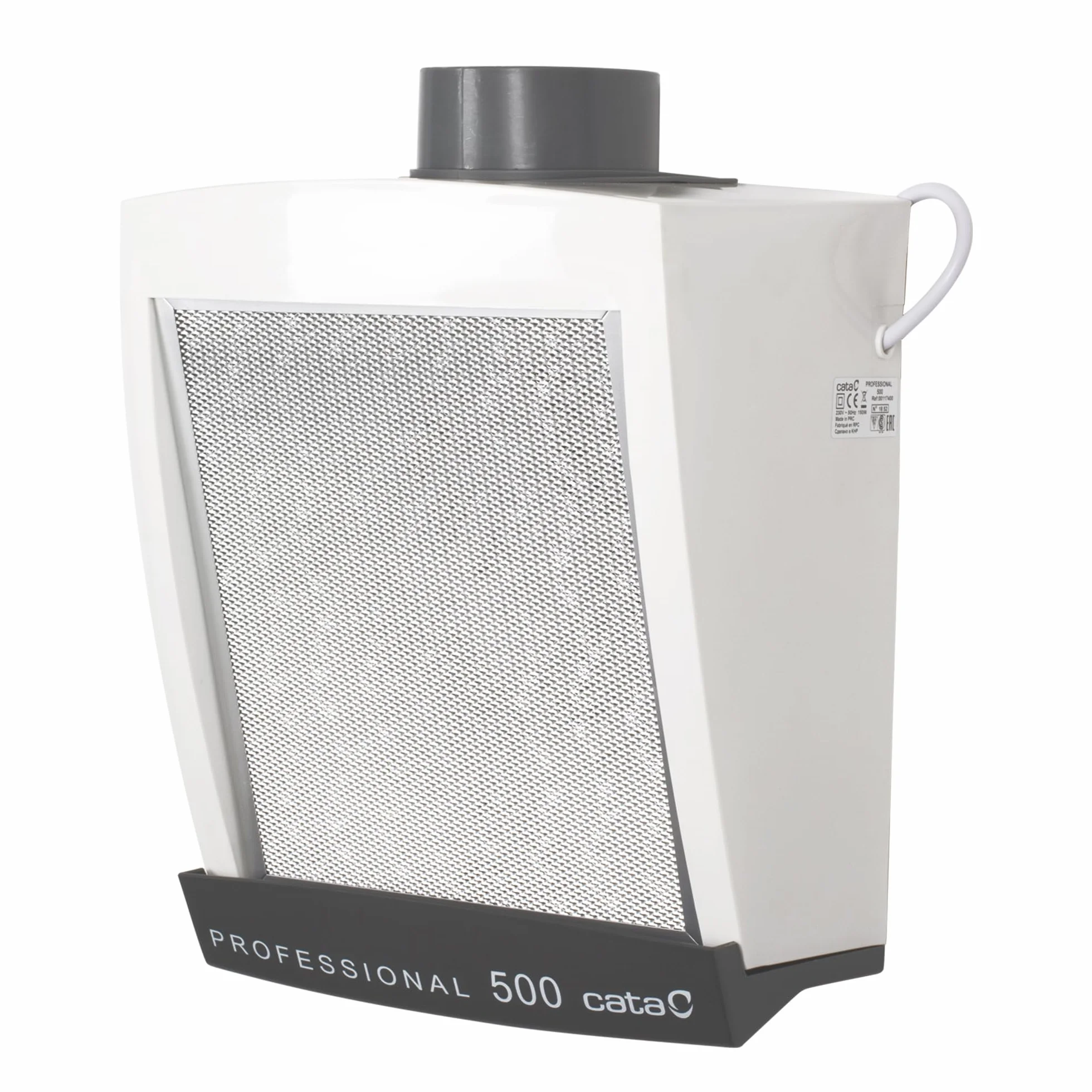 Cata Professional 500 Extractor de Humos Silencioso 125W 57dB Plástico Aluminio Blanco