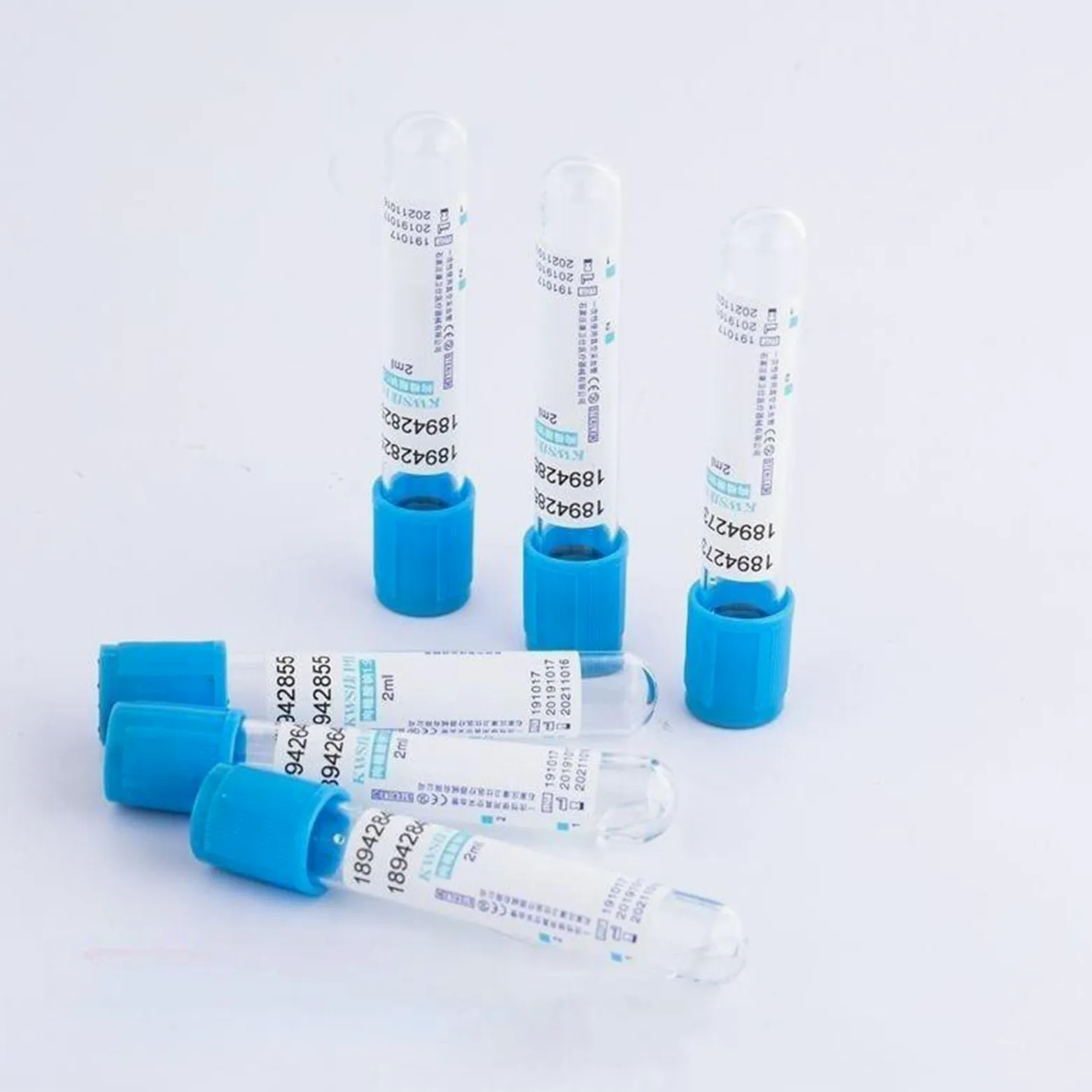 Tubos de recogida de sangre tipo Vacutainer, 100 unidades de 10 ml para pruebas de laboratorio y compatibilidad con centrífugas
