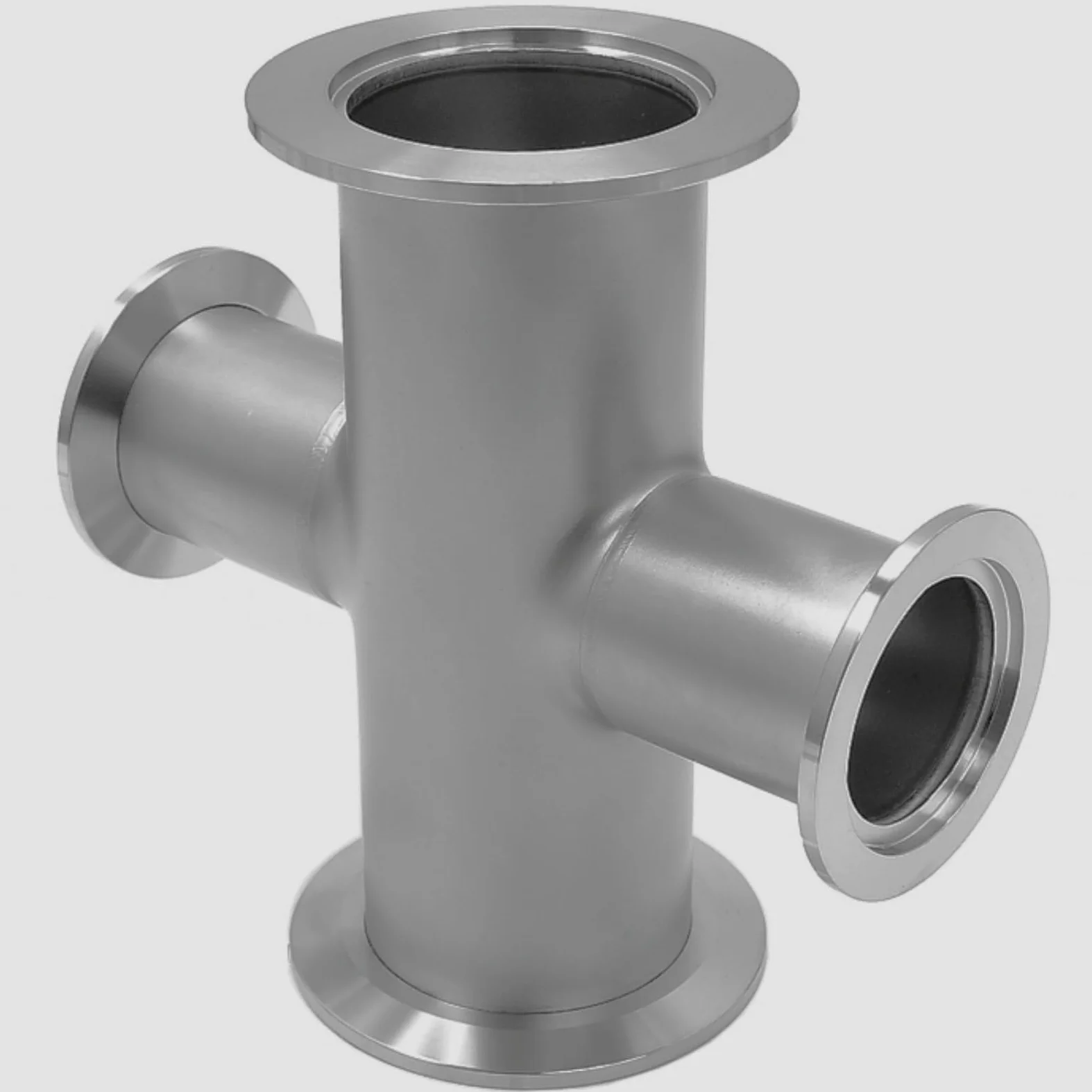 Accesorio de vacío cruzado reductor KF-50 a KF-40 de acero inoxidable 304 - Adaptador de brida ISO-KF for aplicaciones de alto vacío(KF-50 to KF-40)