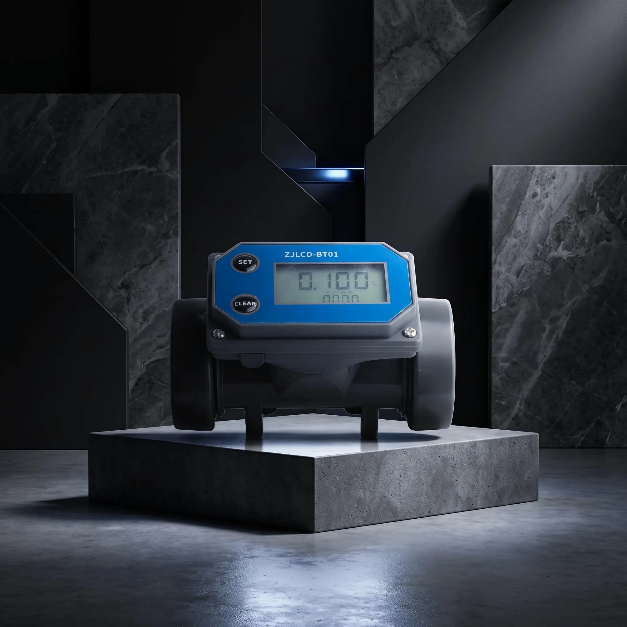 Méter de Flujo de Pantalla Digital de Alta Precisión de Akozon, Medidor de Sensor de Flujo de Agua para Riego de Gran Volumen, Adecuado para Granjas, Piscinas e Industrias de Purificación de Agua