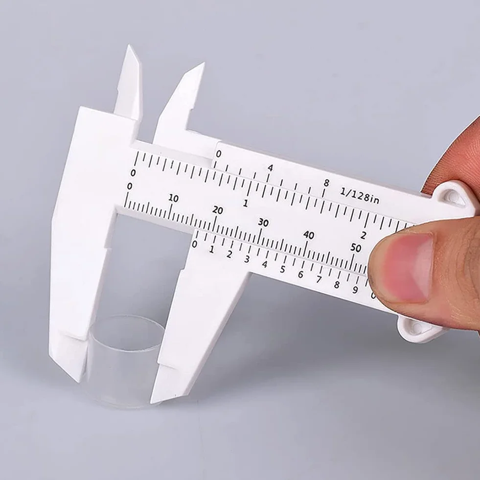 Calibre de Plástico Vernier 150 mm 6 Pulgadas Herramienta de Medición de Profundidad