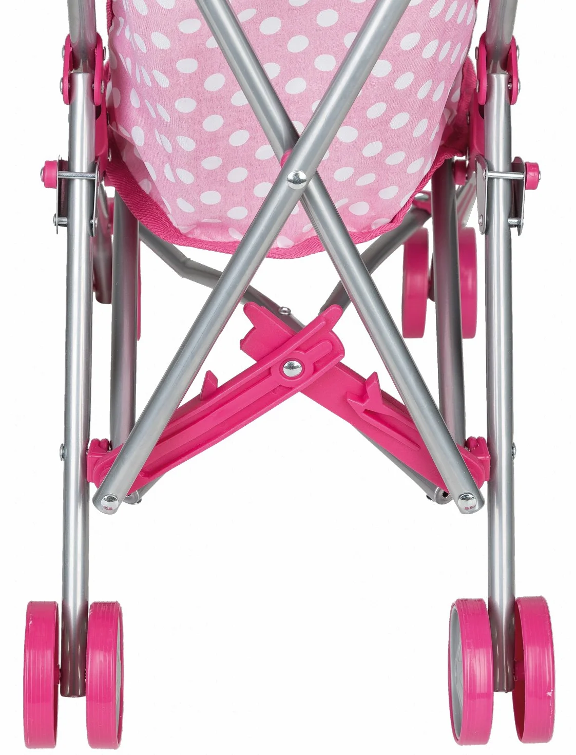 Idena Carrito para Muñeca Plegable Rosa Puntos