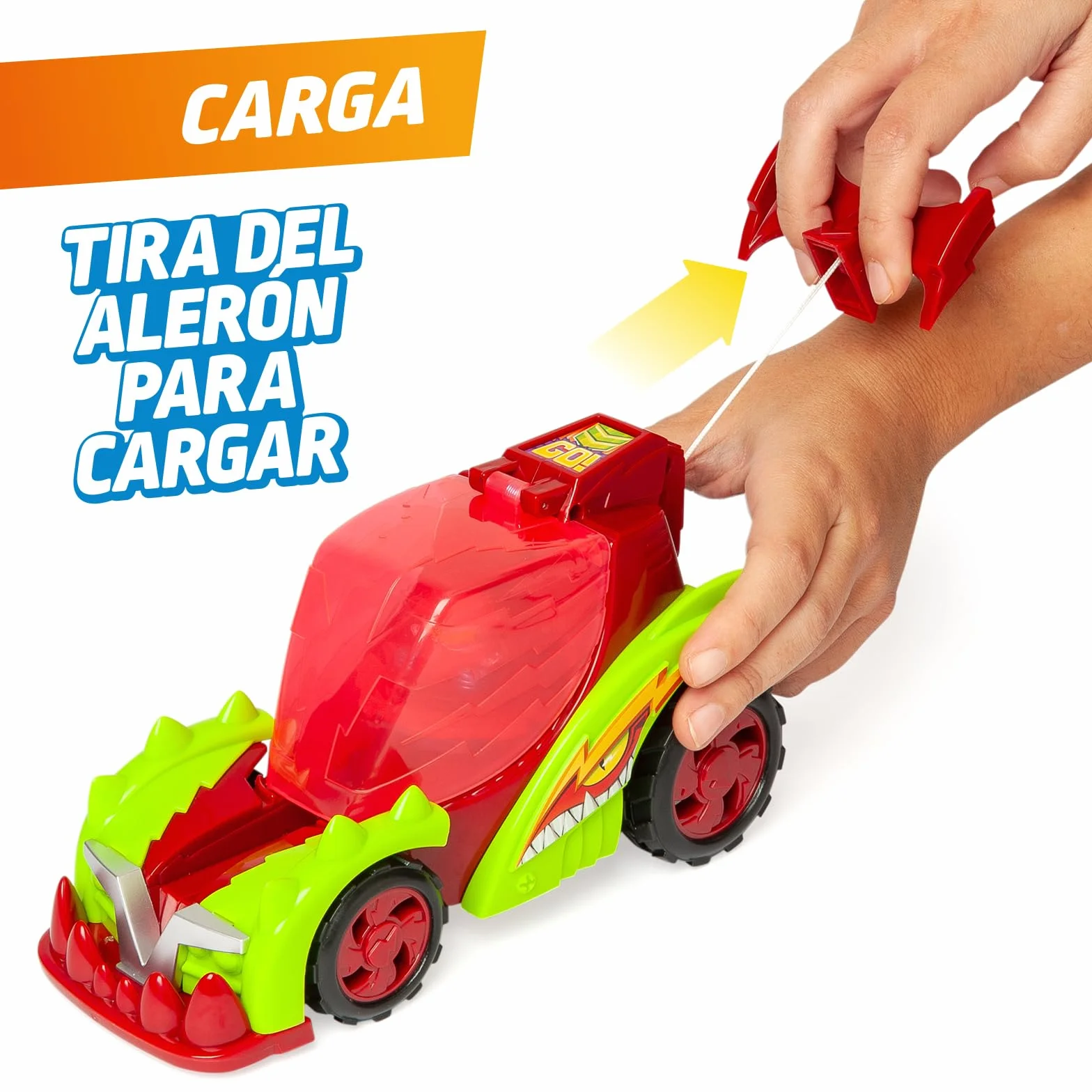 SUPERTHINGS KAZOOM Power Turbo Spinner Villano Vehículo Lanzador de Peonza