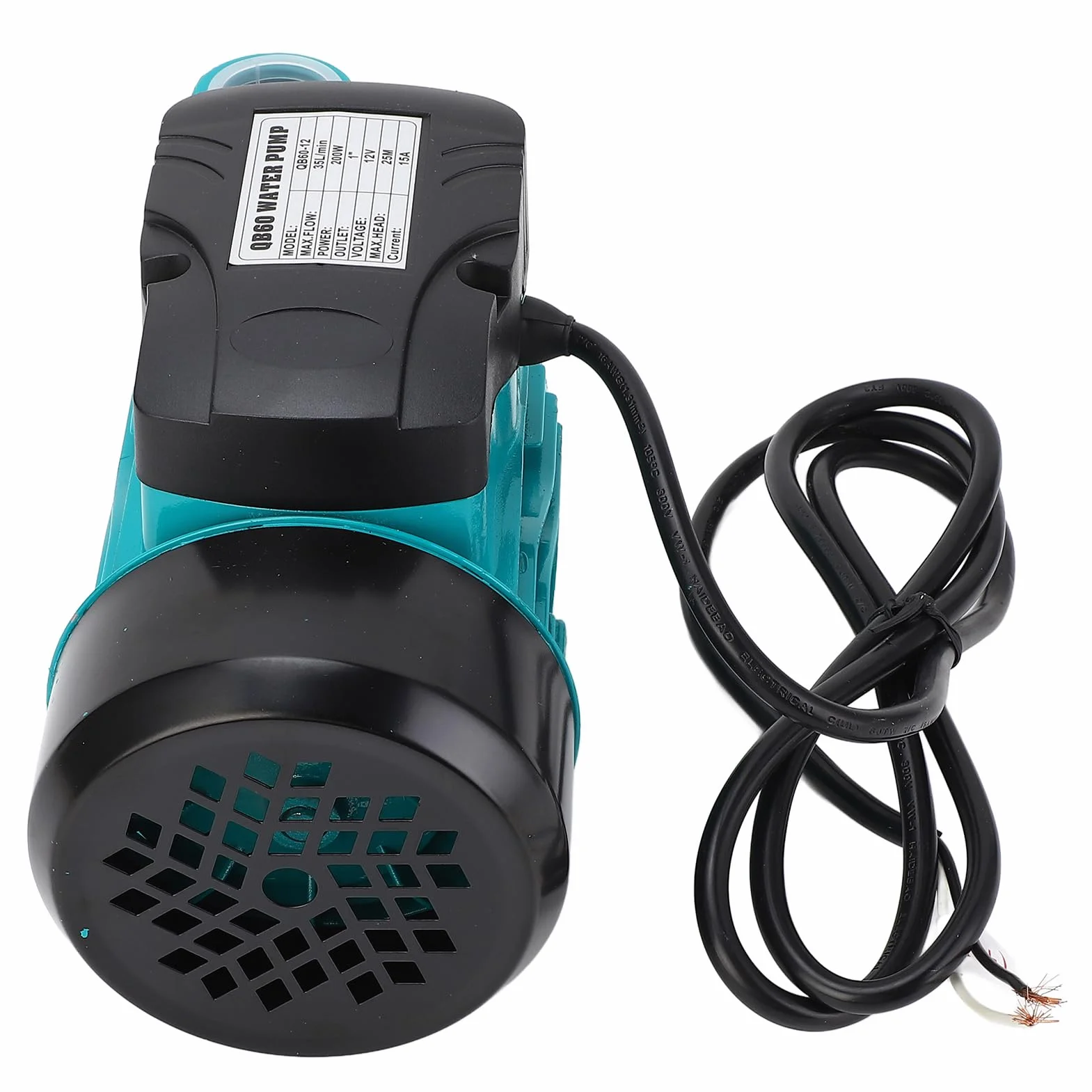 Aramox Bomba Solar Autocebante, Aleación de Aluminio, Elevación Alta de 25 M, Potencia de 200 W para Riego Agrícola y Doméstico (DC12V)