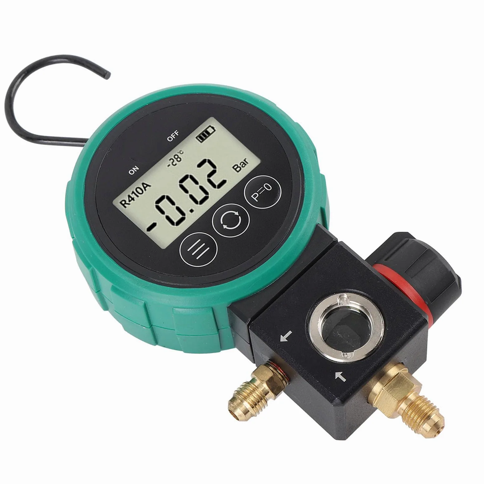 Presión Digital HVAC Manómetro Digital HVAC - Sensor de Alta Precisión para Medición Confiable de Presión con Manipulación Rápida de Válvula - Eficiencia Energética - Multifuncional