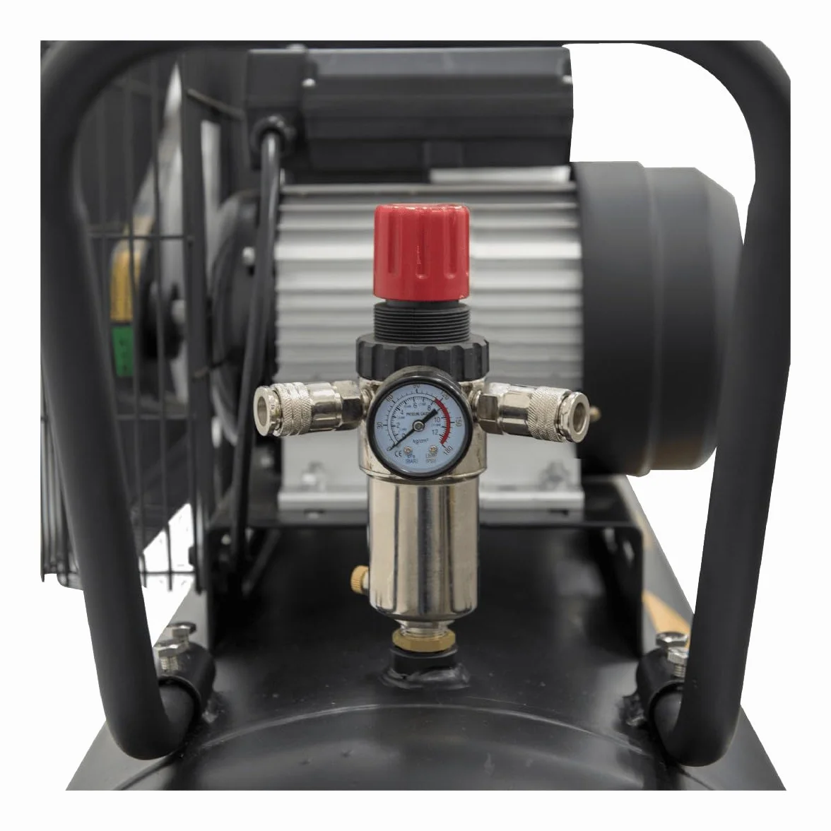 VITO Black Series - Compresor de aire (200 litros, 10 bares, 230 V, 4 CV, 10 bares de presión de funcionamiento (máx. 12 bares), 400 l/min, compresor de aire de 200 L, lubricado con aceite, compresor