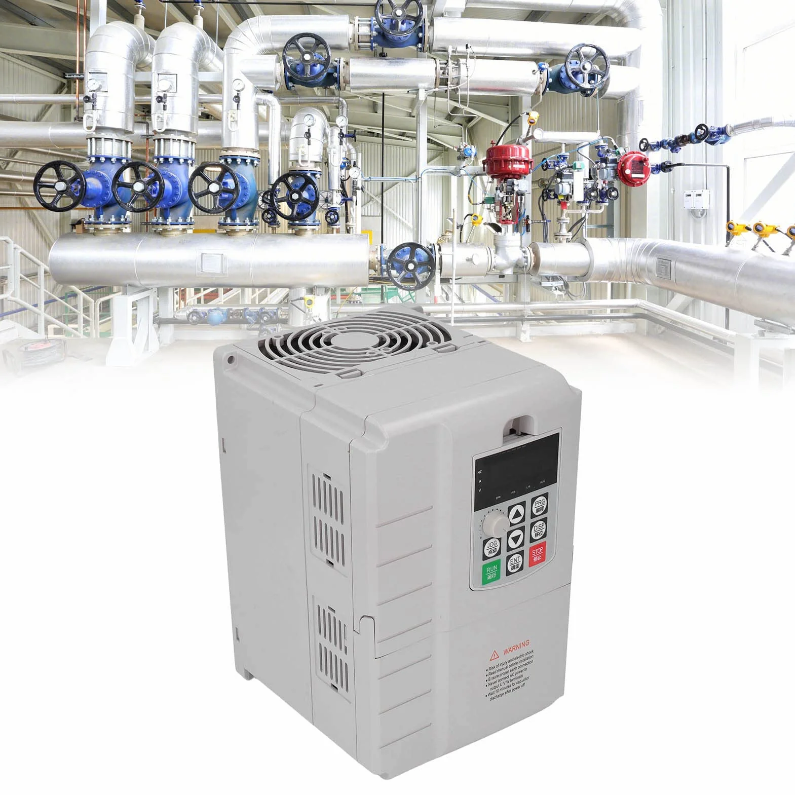 Inversor de Uso General 4KW 25A, Filtro Integrado, Control PWM, Entrada Monofásica de 220 V, Salida Trifásica de 380 V, para Ventiladores, Bombas, Compresores de Aire