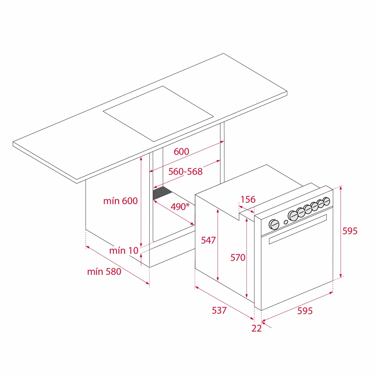 TEKA Horno Multifunción 60 cm HydroClean ECO 8 Funciones Eficiencia A+ HBE 615 ME