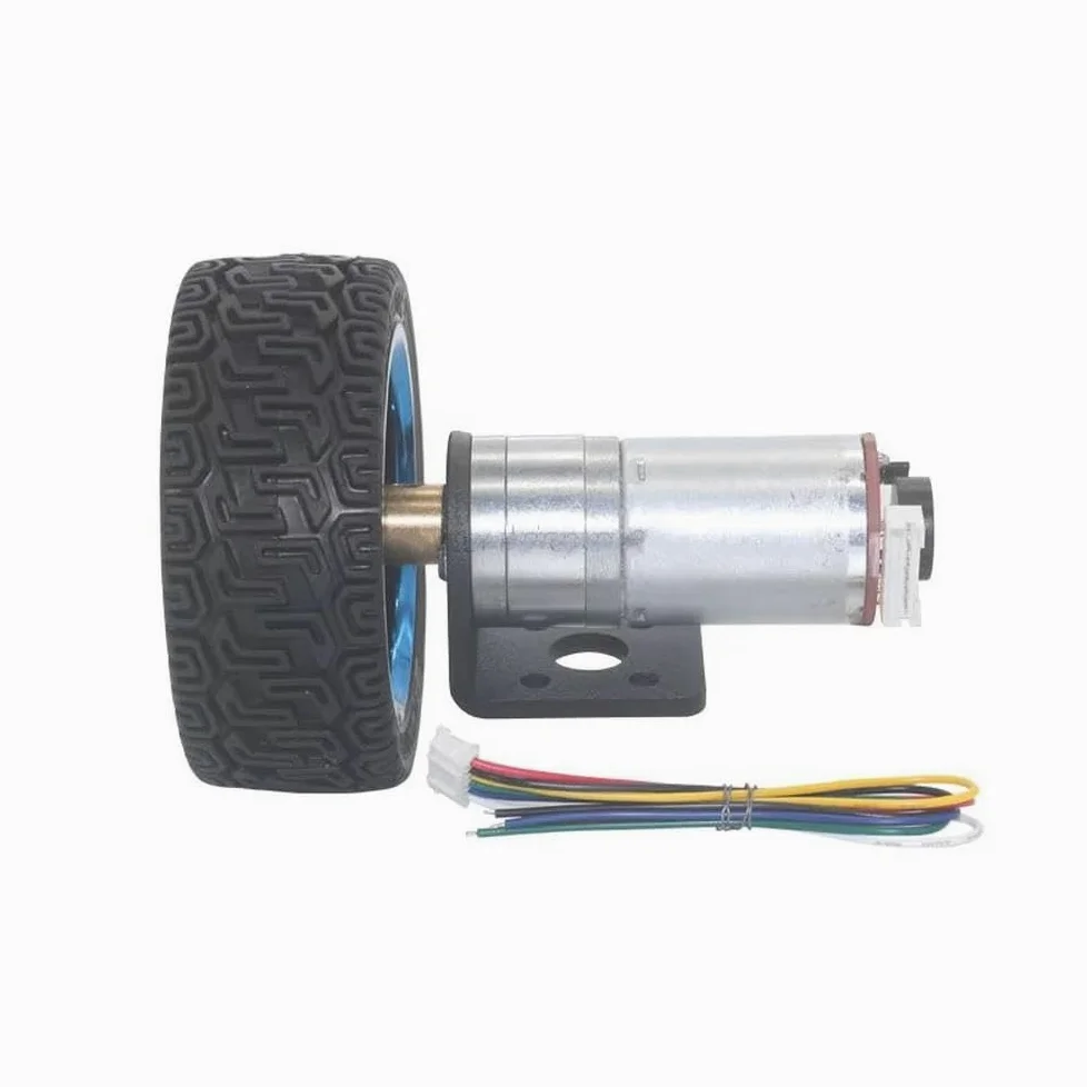 Módulo codificador Rueda De Código De Medición De Velocidad Del Codificador Del Motor De Desaceleración CC JGA25-370(1360 revolutions,6V)