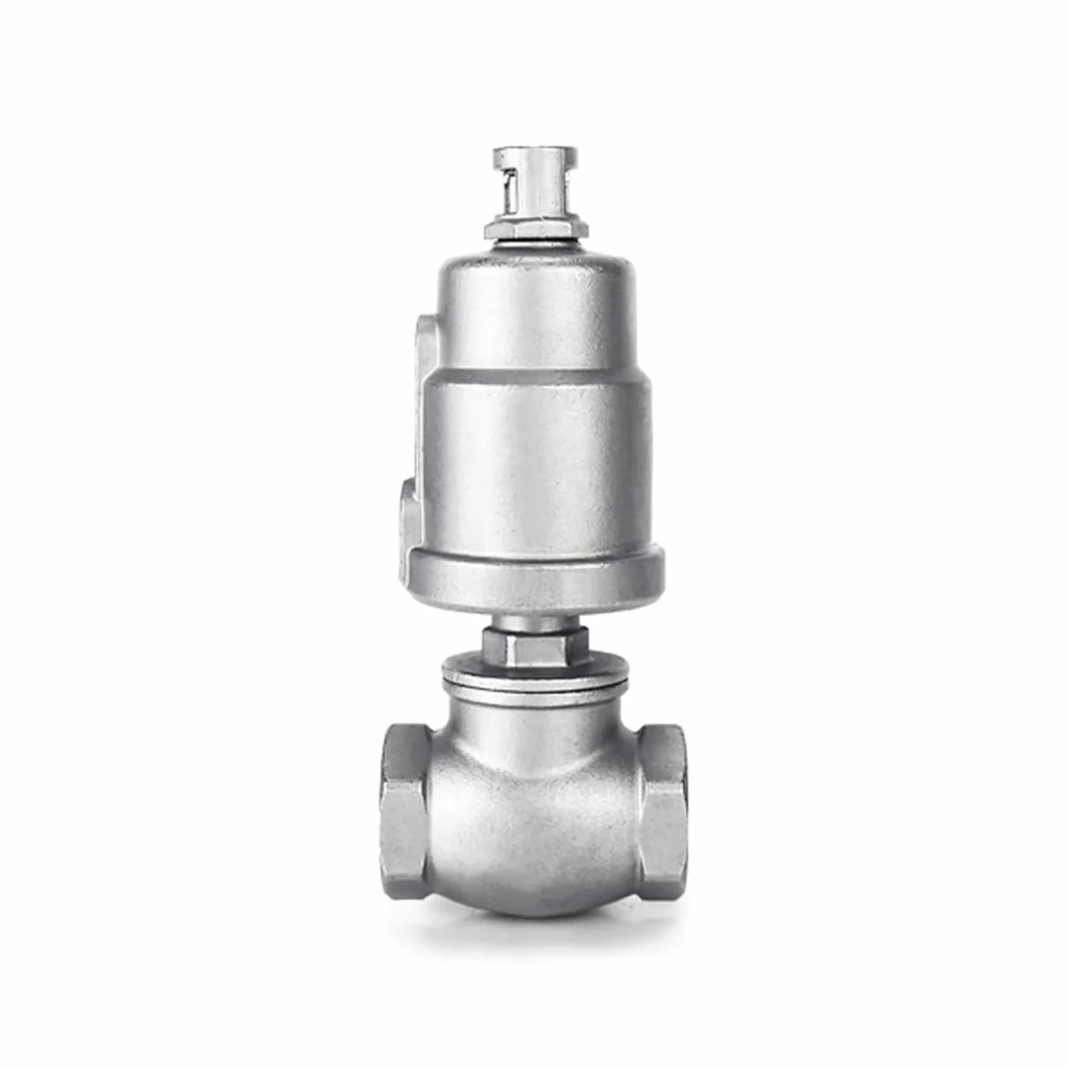 1-1/2" 2" 2-1/2" BSPT Válvula de tambor parada cierre agua accionada neumáticamente acero inoxidable 304 for secadora(Normally Open-stainless,2)