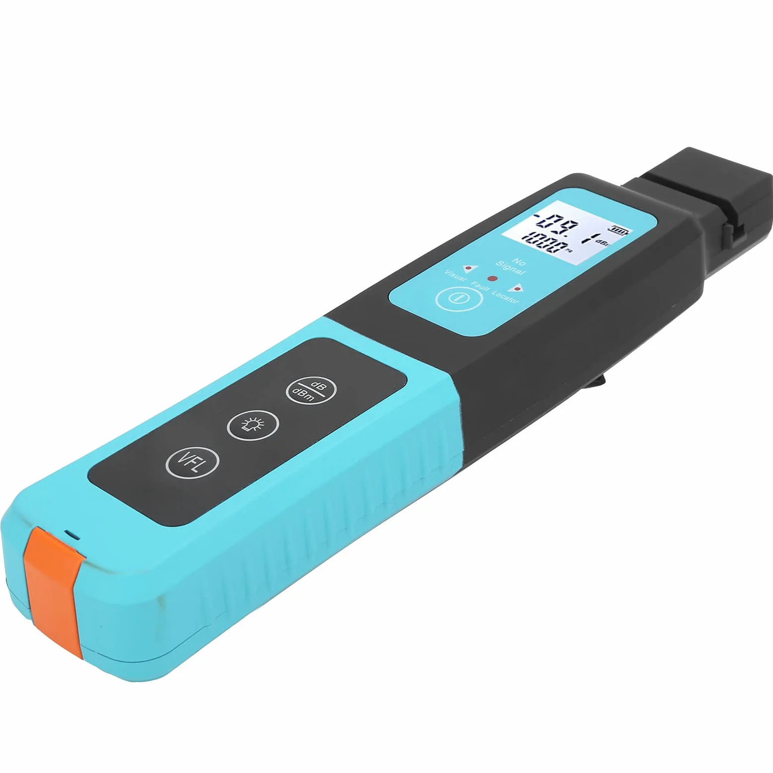 AUA - Identificador de fibra óptica 40, localizador de fallas de fibra portátil de alta sensibilidad, probador universal monomodo multimodo con aviso de zumbador e indicador LED