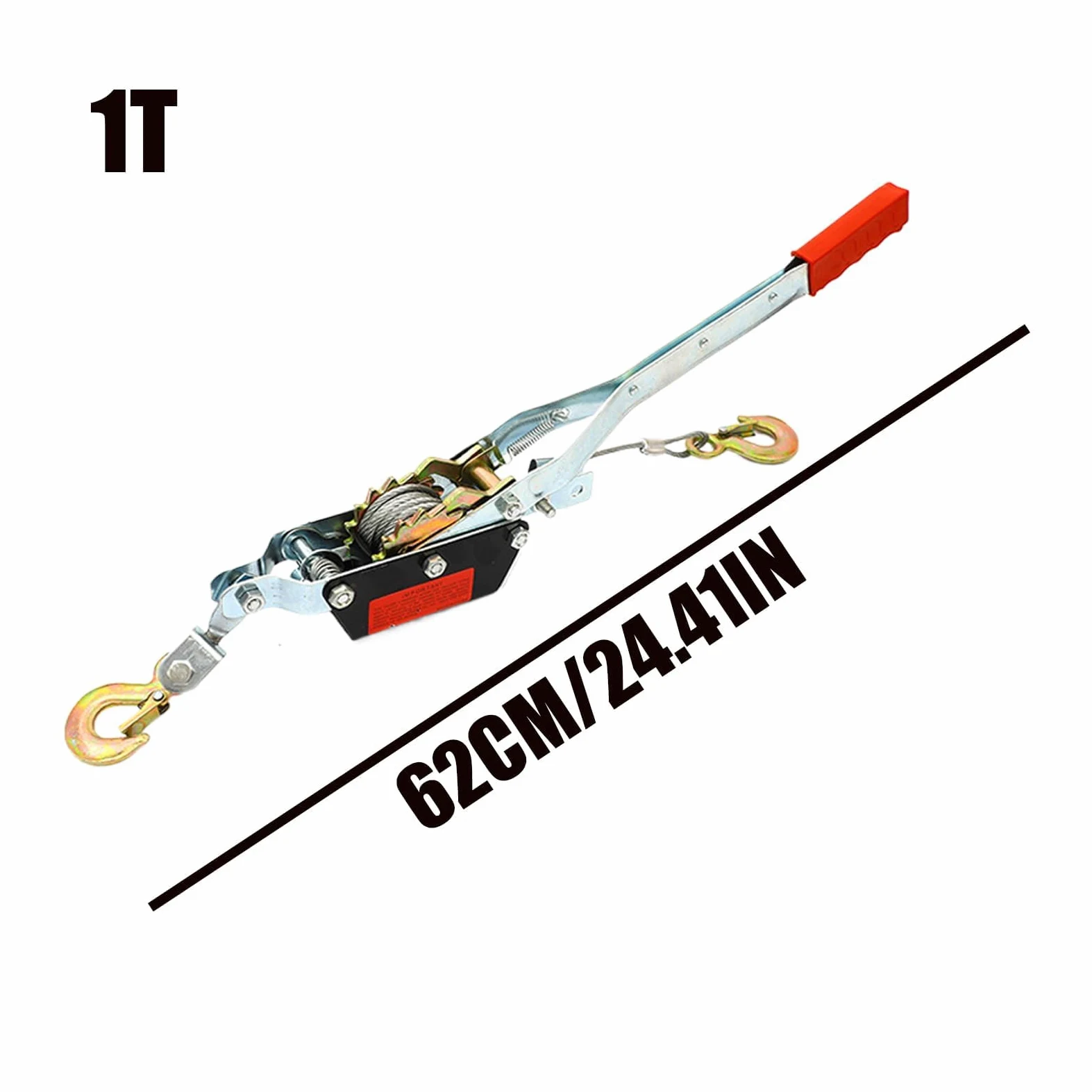 Tendicavo - Gancho doble manual, tensor de cable resistente para tirar, prensar, jardinería, prensado, instalación, enmarcado, cubiertas y barandillas