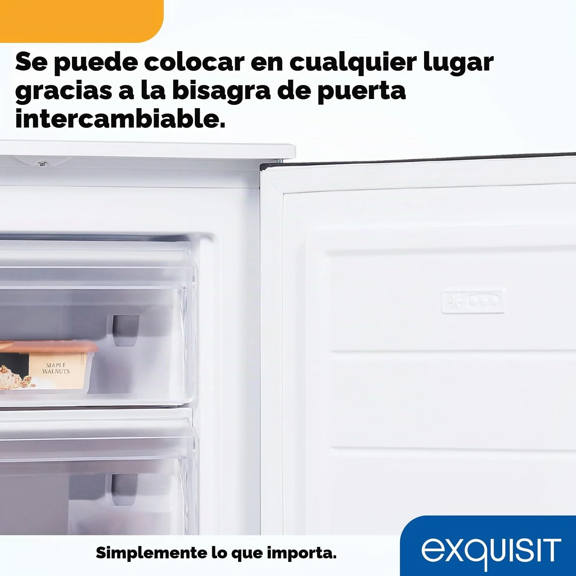 Exquisit congelador vertical 87L 4 estrellas clase D blanco 85,5x54,5x58 cm