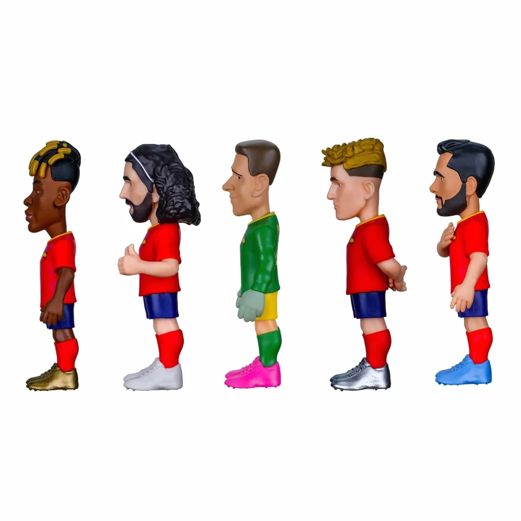 MINIX BANDAI Pack de 5 Jugadores - Selección Española - Coleccionables - Regalo - Juguetes para Niños y Adultos