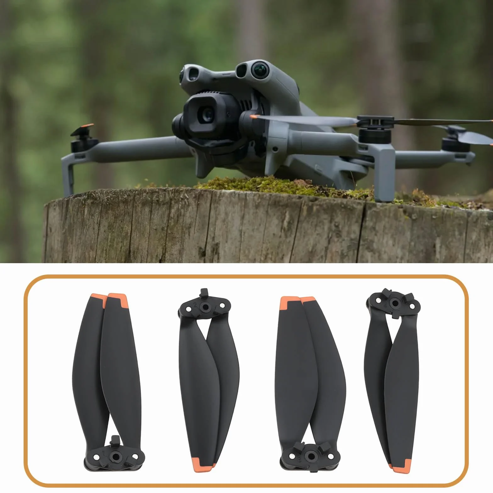 Hélices de Repuesto Compatible con DJI Mini 5 Pro Ligeras y Silenciosas de Plástico