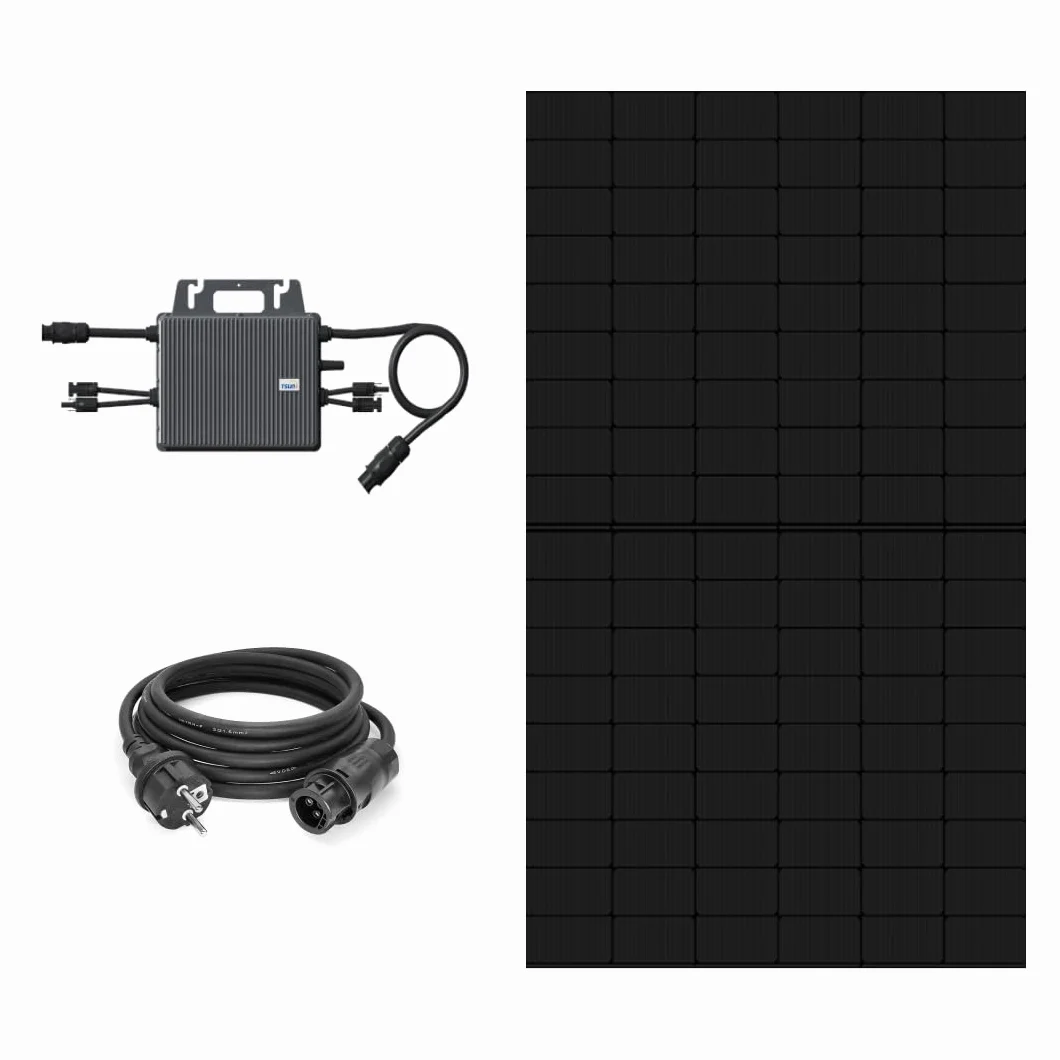 ROBINSUN® Robinsun Performance 445 Kit Solar 1 Panel Monofacial 445 Wp + Microinversor 800 W + Cable 3m - Sin fijación