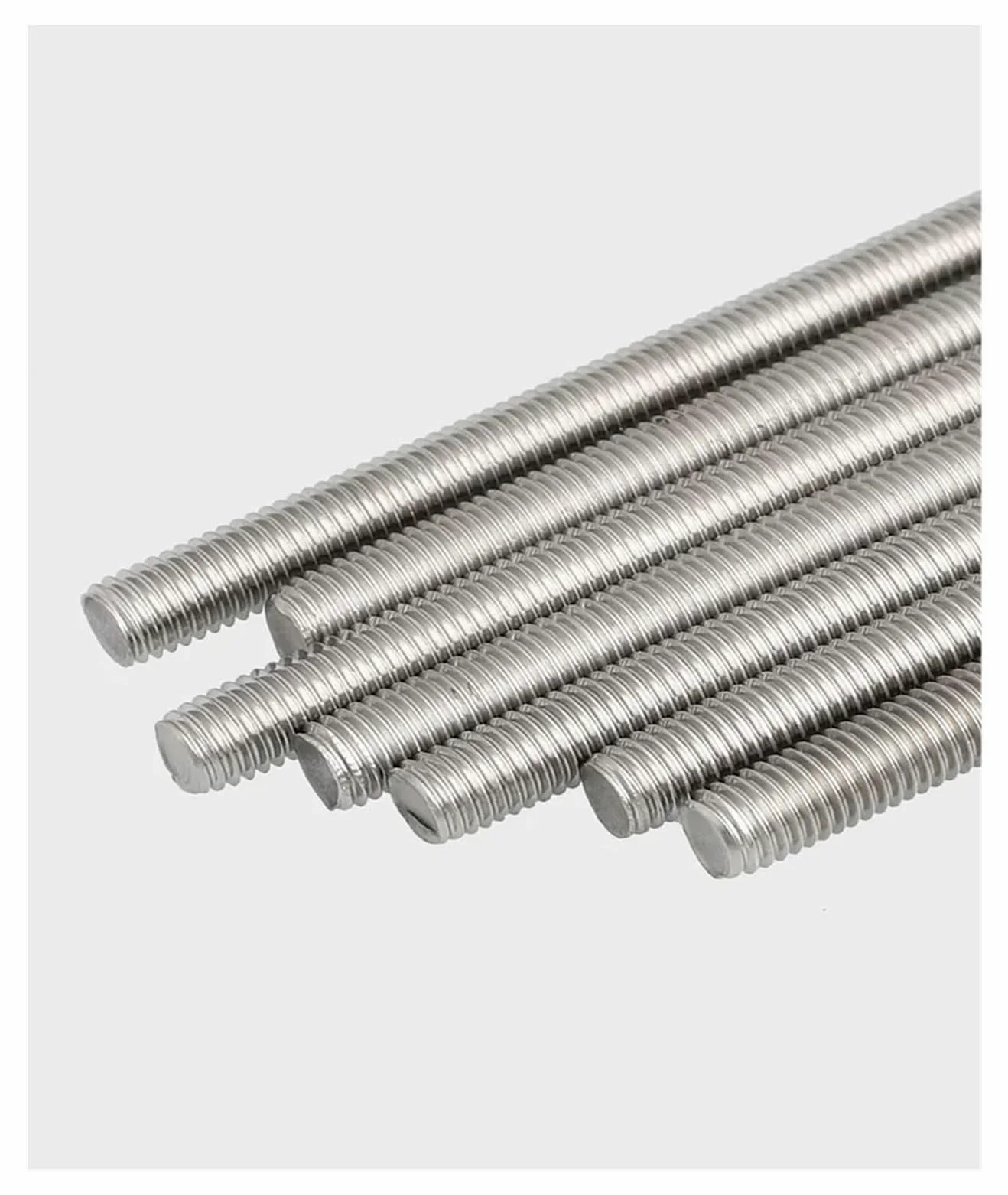 Varilla roscada, 1 pieza M2-M20 304, varilla roscada de acero inoxidable, perno sin cabeza, varilla de eje de rosca completa, espárrago de barra(M16x500)