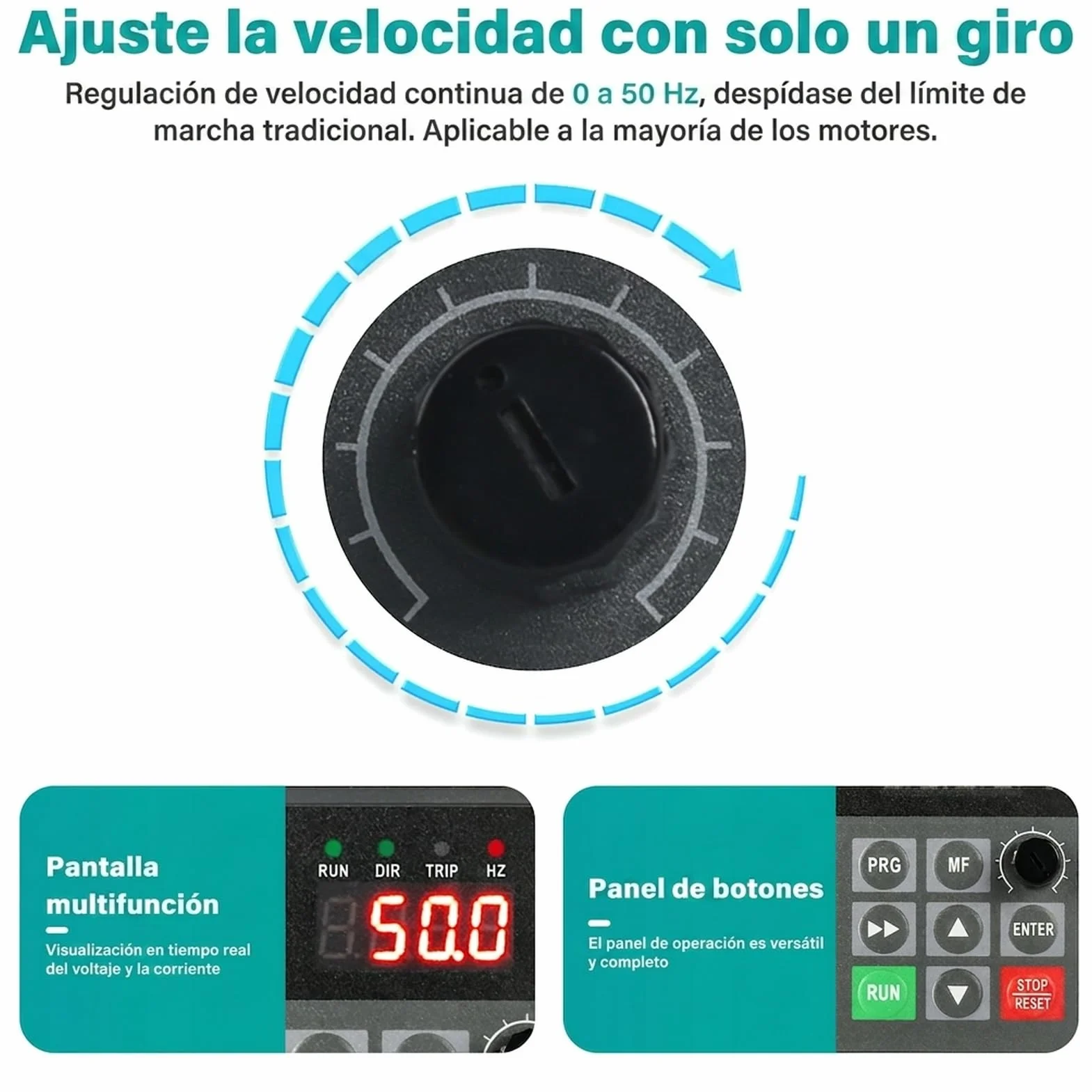 Variador de frecuencia VFD 230V 380V Entrada monofásica 220V Salida trifásica 380V 2,2KW Convertidor de frecuencia CNC Modelo de fábrica JLS-E-2S-2.2GB-4T (con cable de extensión de 2M)
