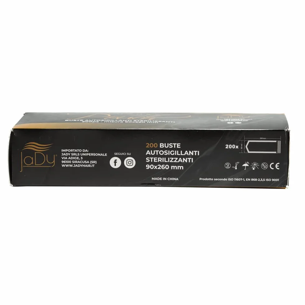 Bolsas de Esterilización Autosellantes 90x260mm Pack 200 Papel Profesional