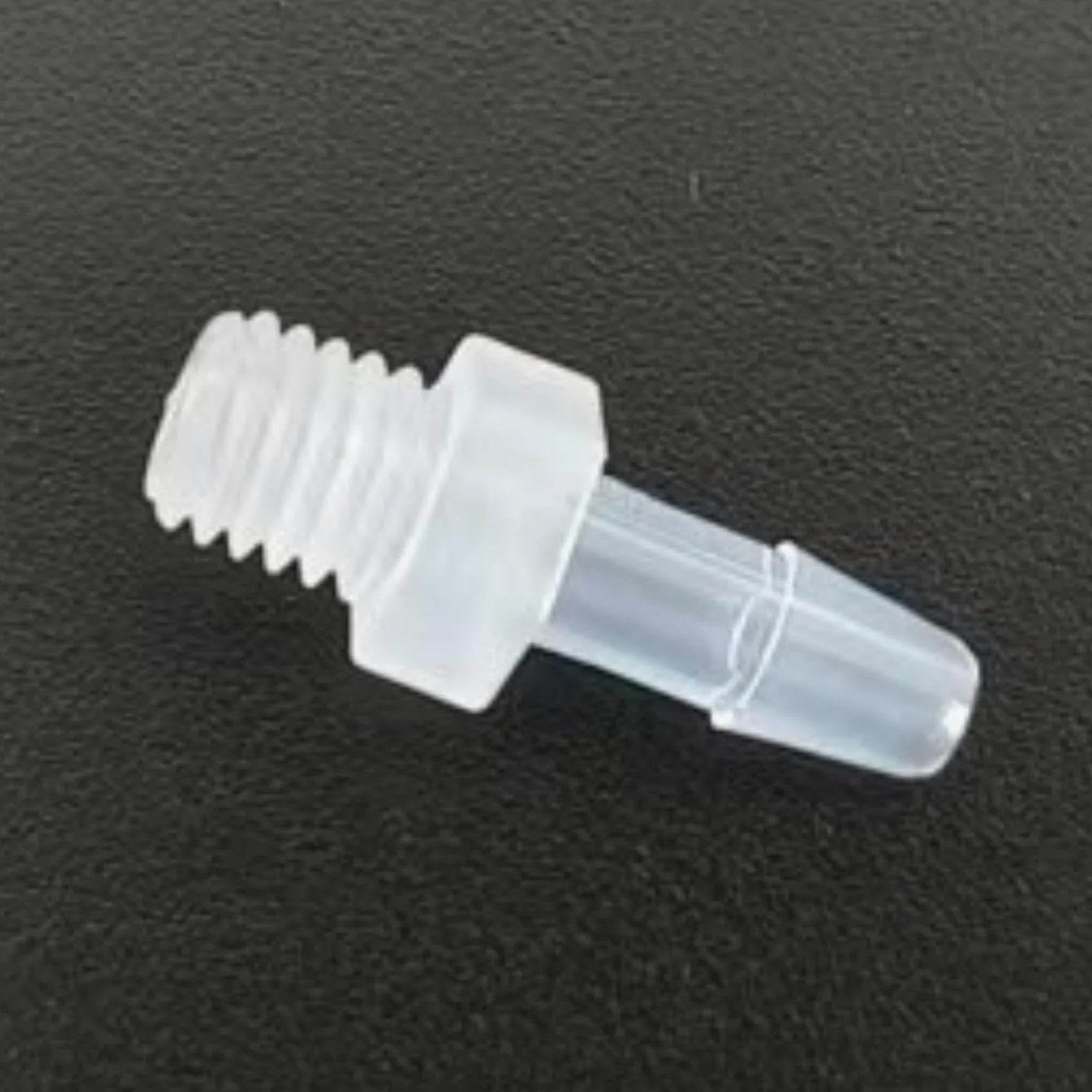 Accesorios de púas for manguera plástico reutilizables, adaptador rosca macho M5, paquete 50, conector tubería PP for laboratorio, maquinaria alimentaria(2.4mm 3/32inch M5)