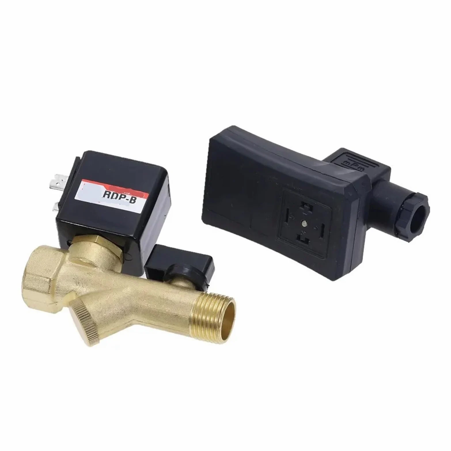Válvula de drenaje electrónica de 1/2 pulgada CA 220 V 1,6 MPa, temporizada, for compresor de aire, tanque de gas, válvula de drenaje automática de 2 vías, 1 unidad