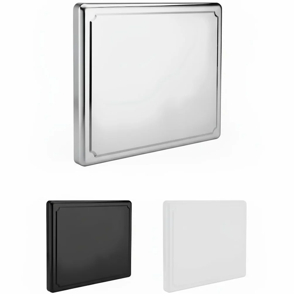 Tapa encimera gas vitrocerámica acero inoxidable 58 cm cubre fuegos blanco negro