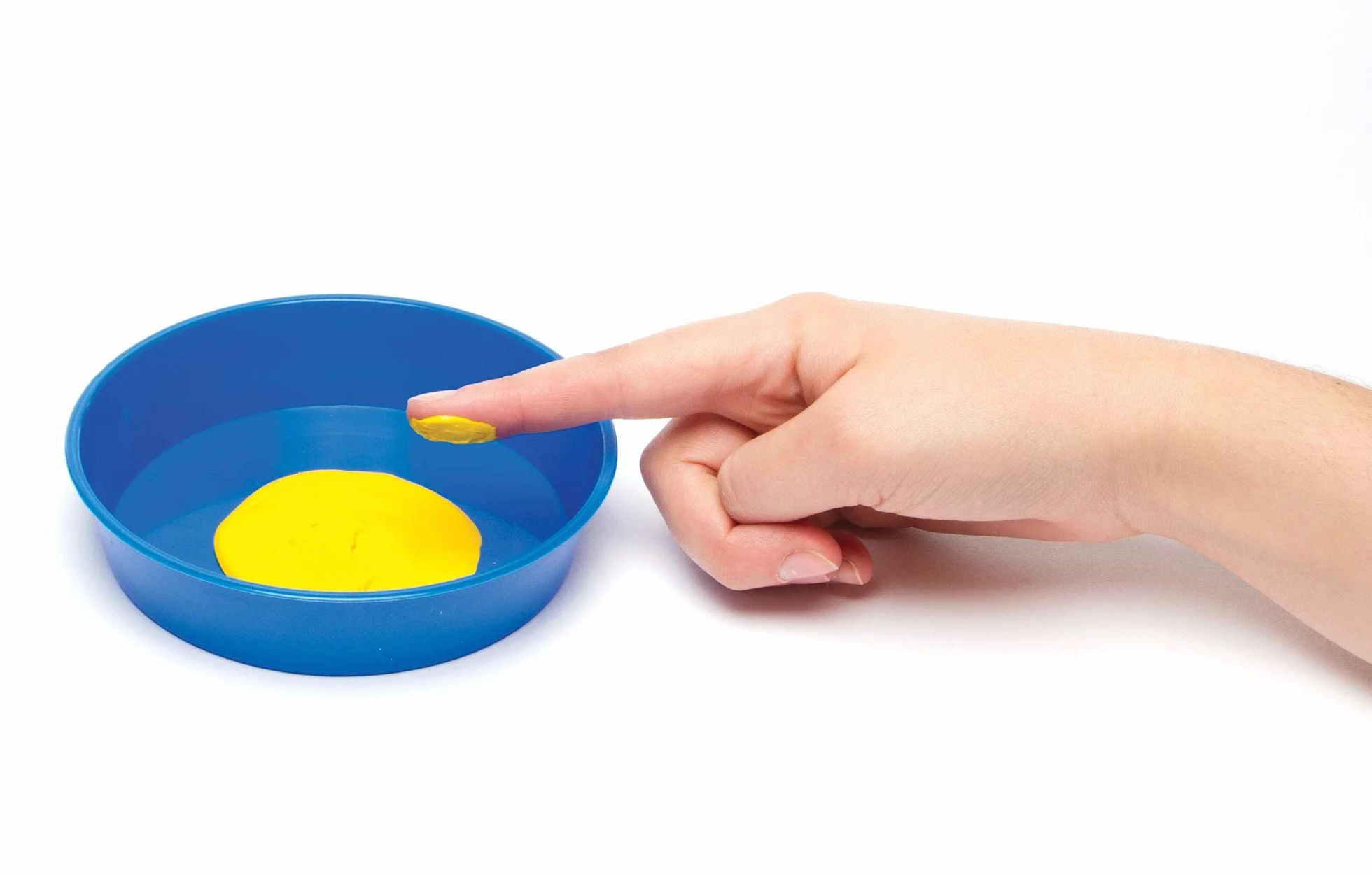 Baker Ross Paletas Plástica Pintura de Dedos Manualidades Infantiles Paquete de 10 Multicolor
