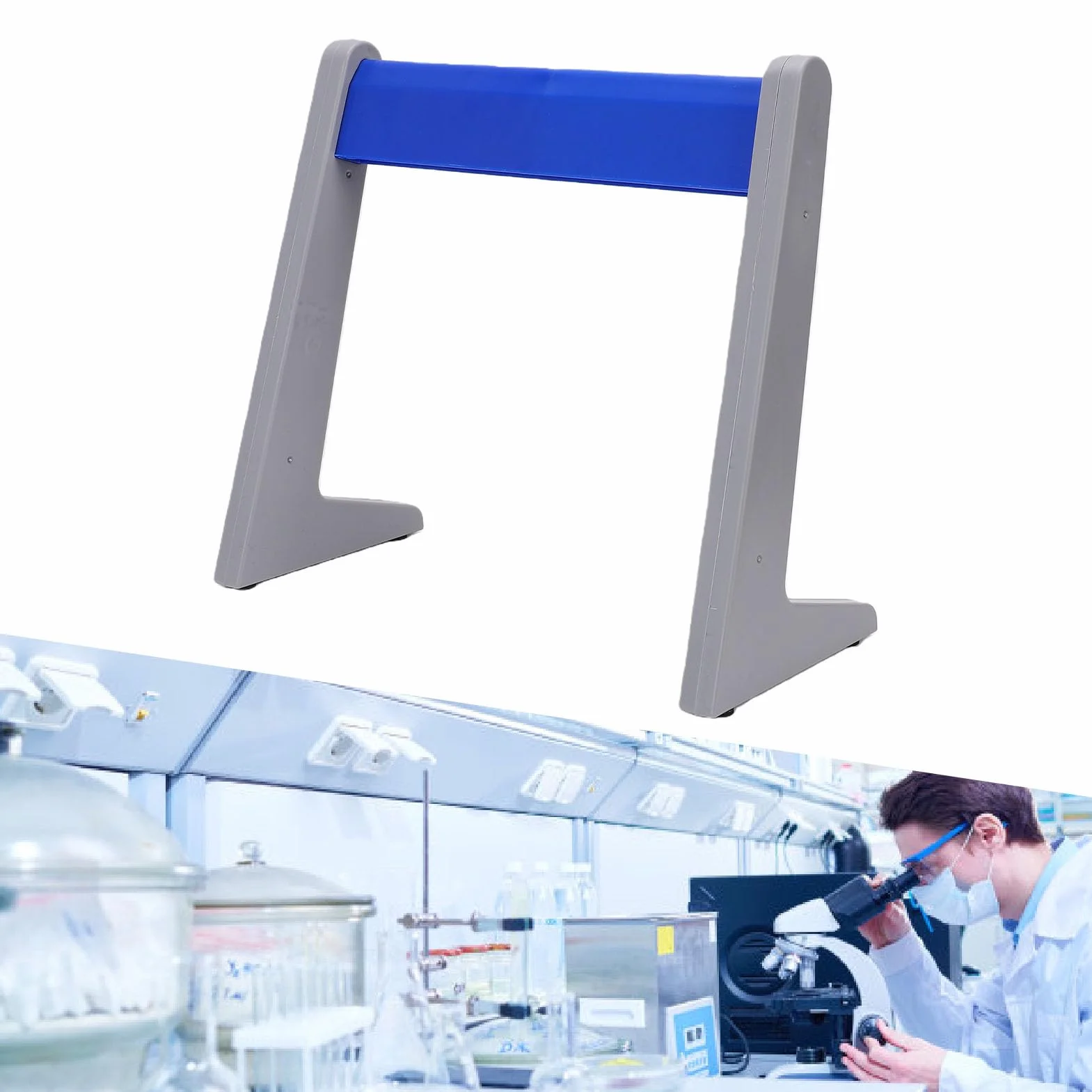 Estante para Micropipetas Ajustable de un Solo Canal, Soporte de Pipeta Lineal