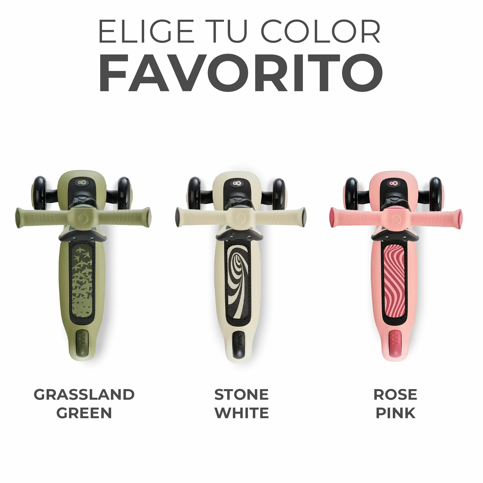 Kinderkraft Halley Patinete 2 en 1 Ajustable Triciclo 3 Ruedas LED Verde
