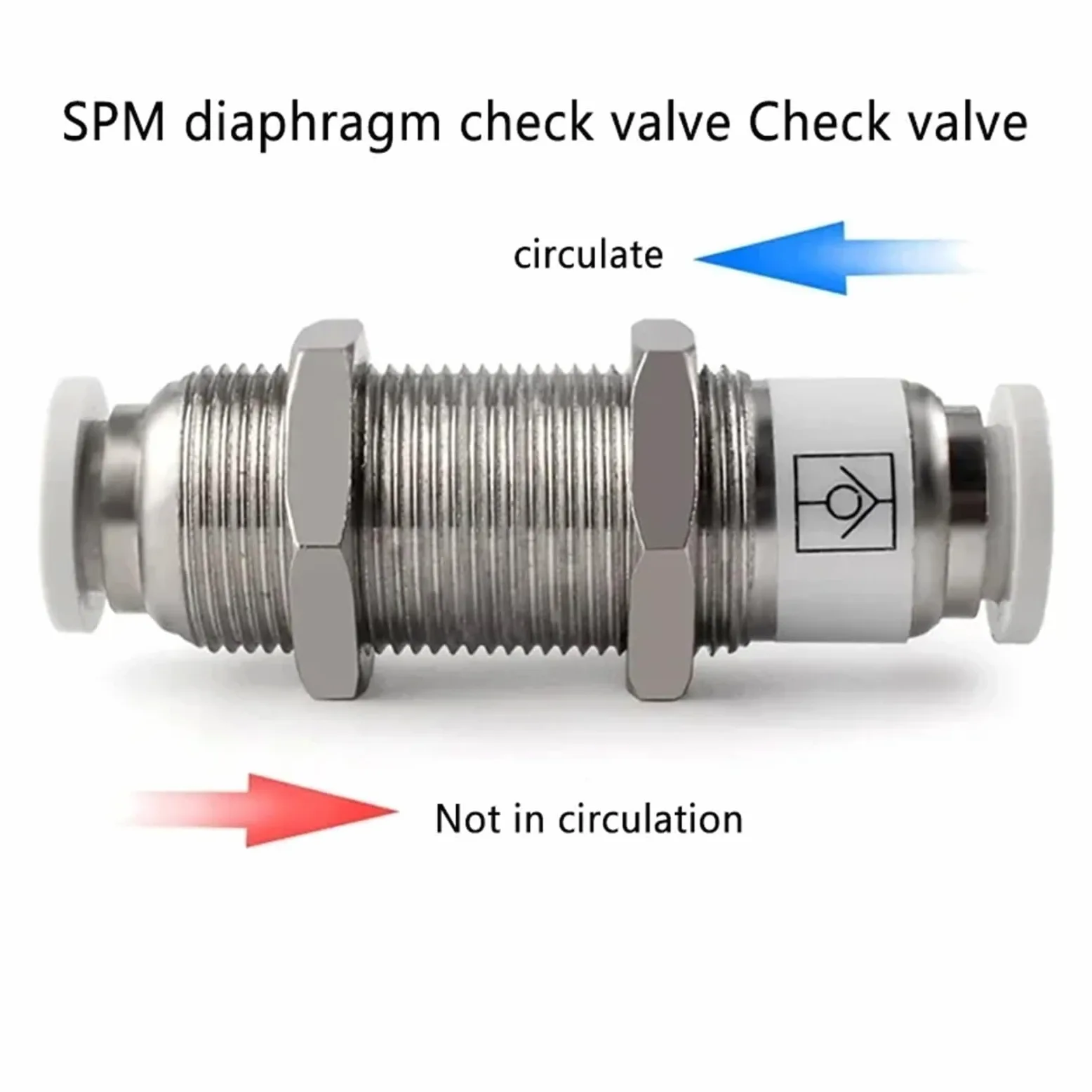 10 válvulas de retención de Aire neumáticas, válvula antirretorno, Manguera, tubería de Gas, Conector rápido de 4, 6, 8, 10 y 12 mm, mamparo Recto.(Spu-4)