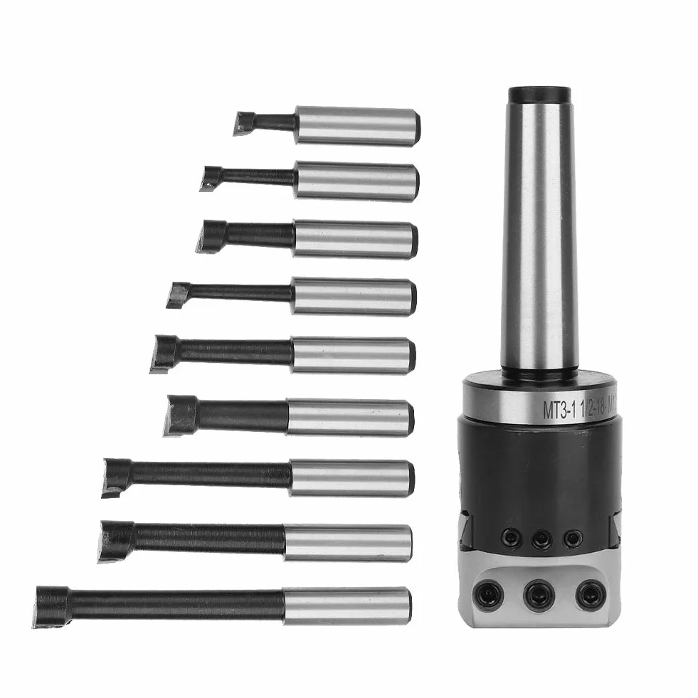 Herramienta de mandrinar 1-1/2-18UNF M12 MT3 Acero al Carbono F1 Cabezal de mandrinado
