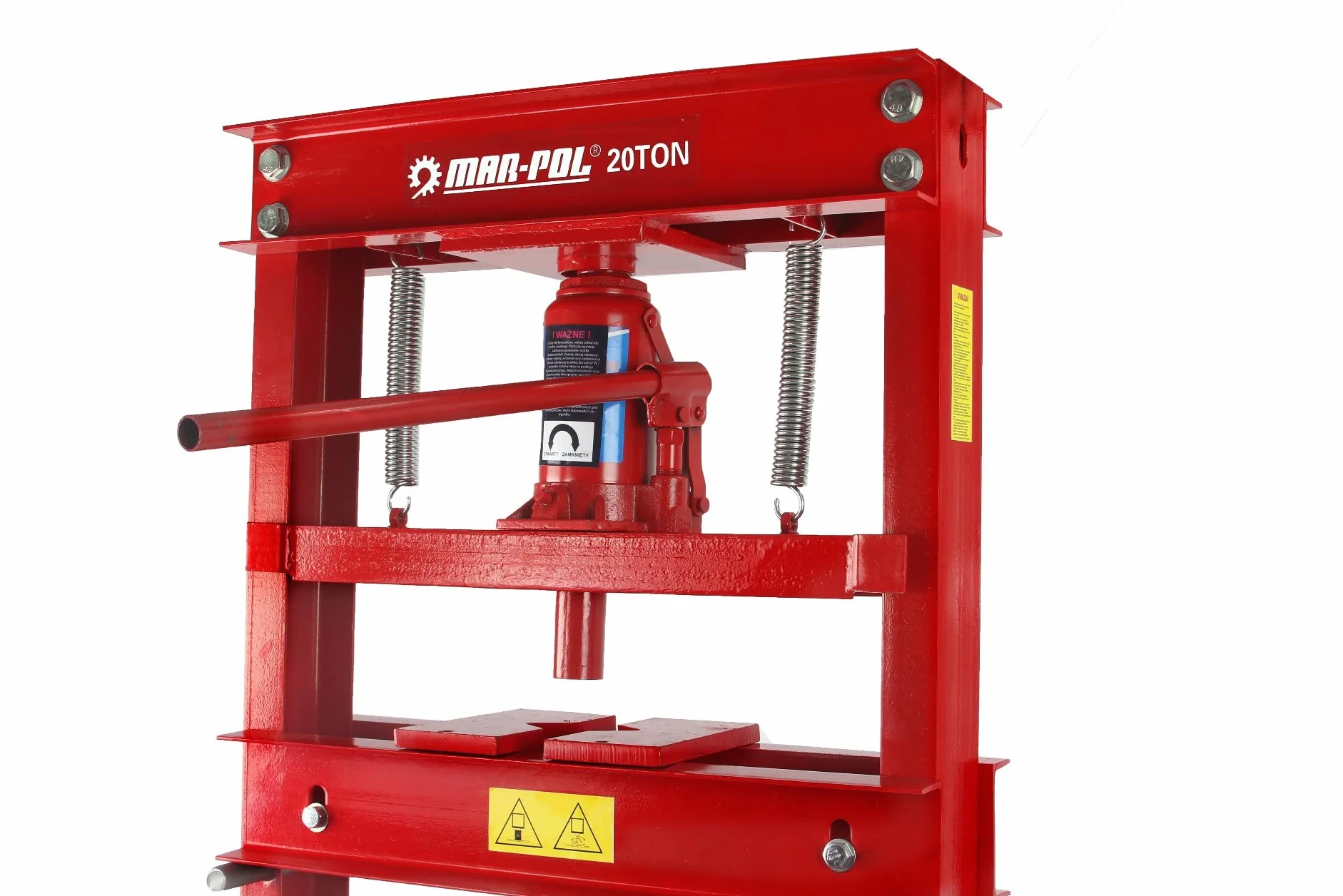 Prensa hidráulica manual 20T 6 niveles para taller