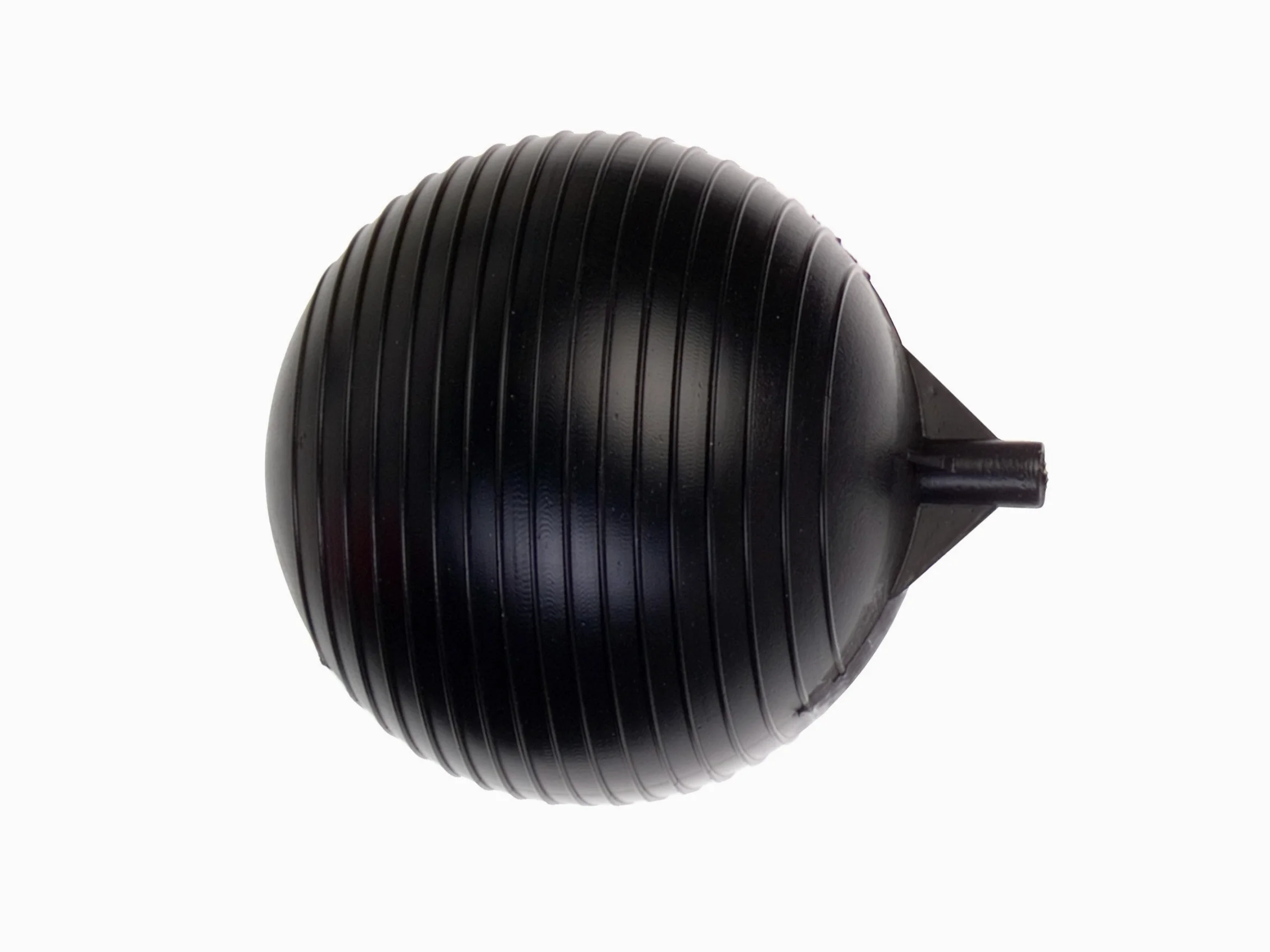 Kerick Válvula PF08-516 Esfera de polietileno flotador de bola, 20,3 cm de diámetro, 20 cm de longitud, rosca hembra de 5/16"